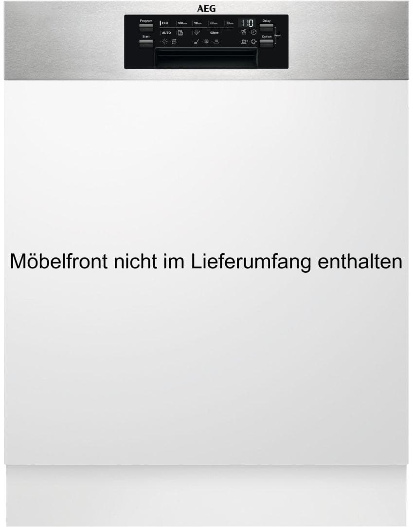 AEG teilintegrierbarer Geschirrspüler 'FEE9680APM' Silber KomfortLift