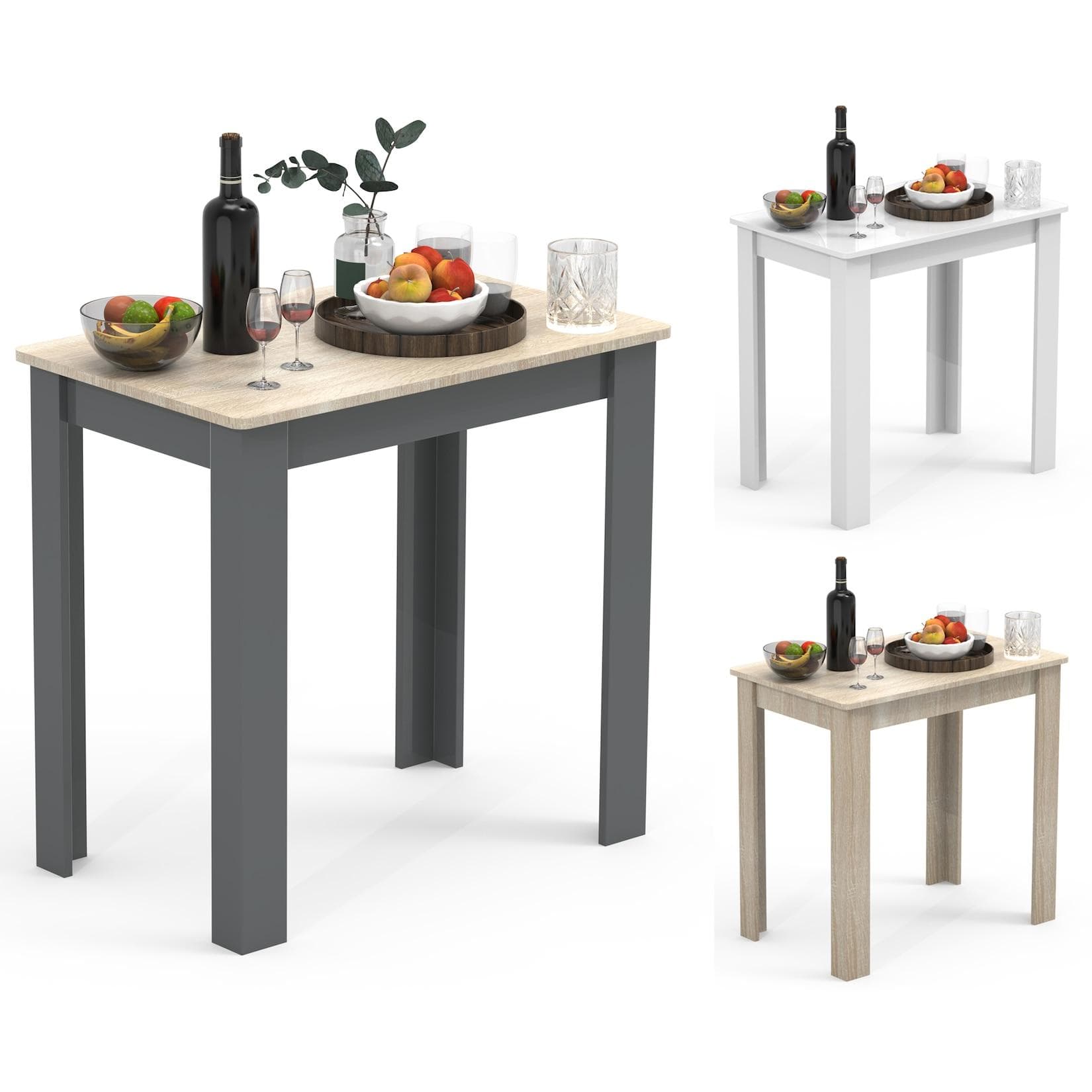 VCM Esstisch Esal 80 Weiß Modernes Design