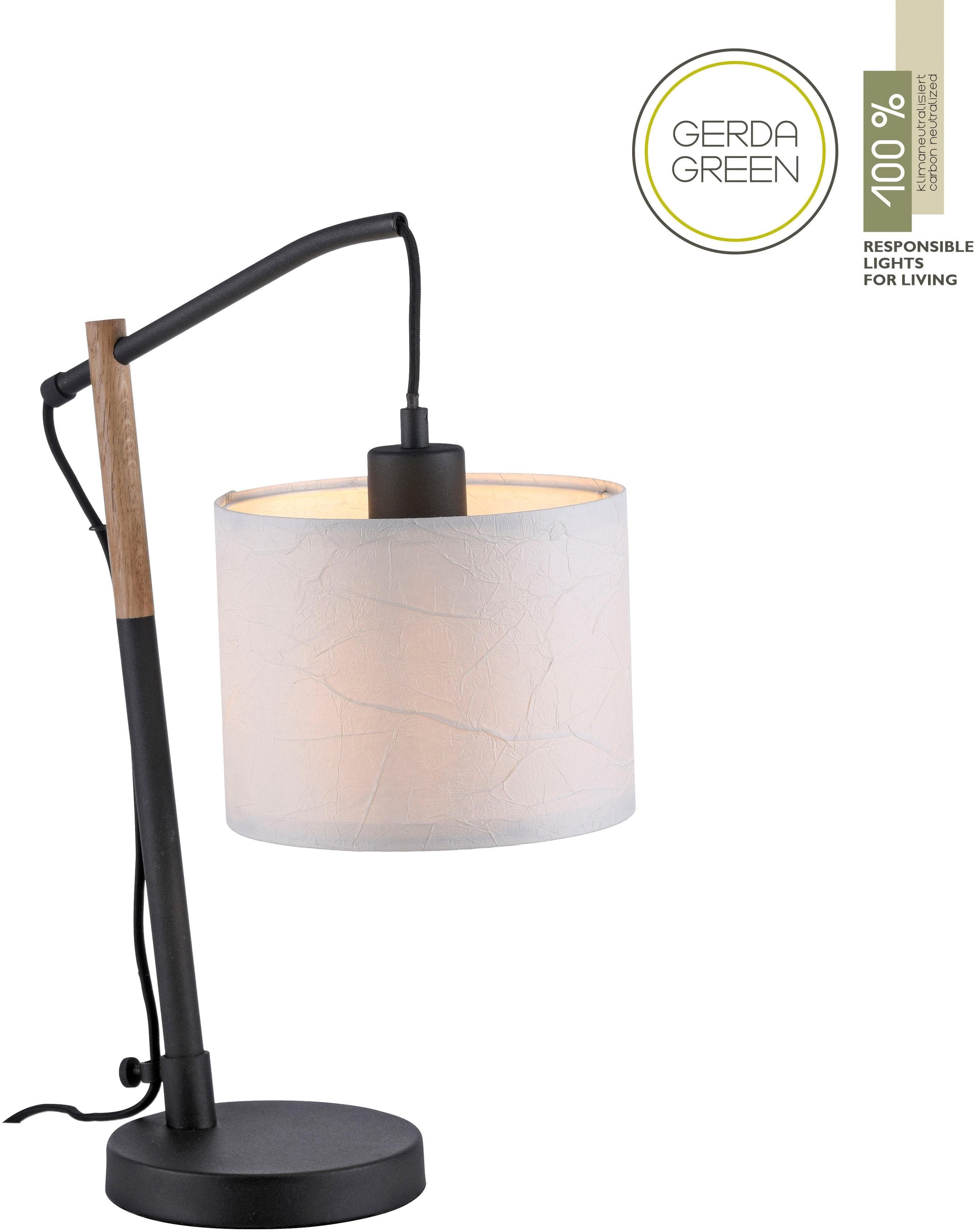 Weiße Tischleuchte aus Papier