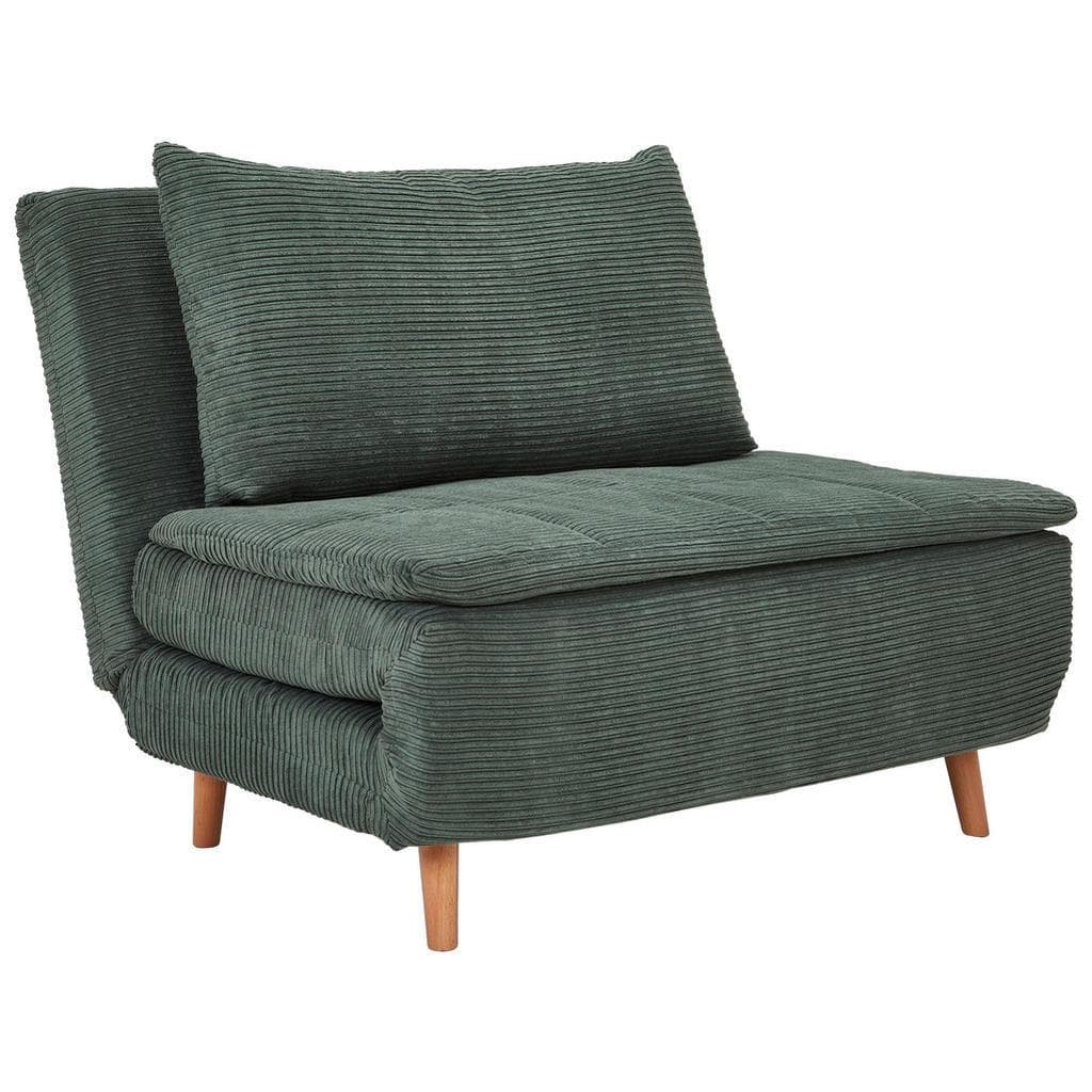 Carryhome Schlafsofa Grün 1-Sitzer mit Relax- und Schlaffunktion
