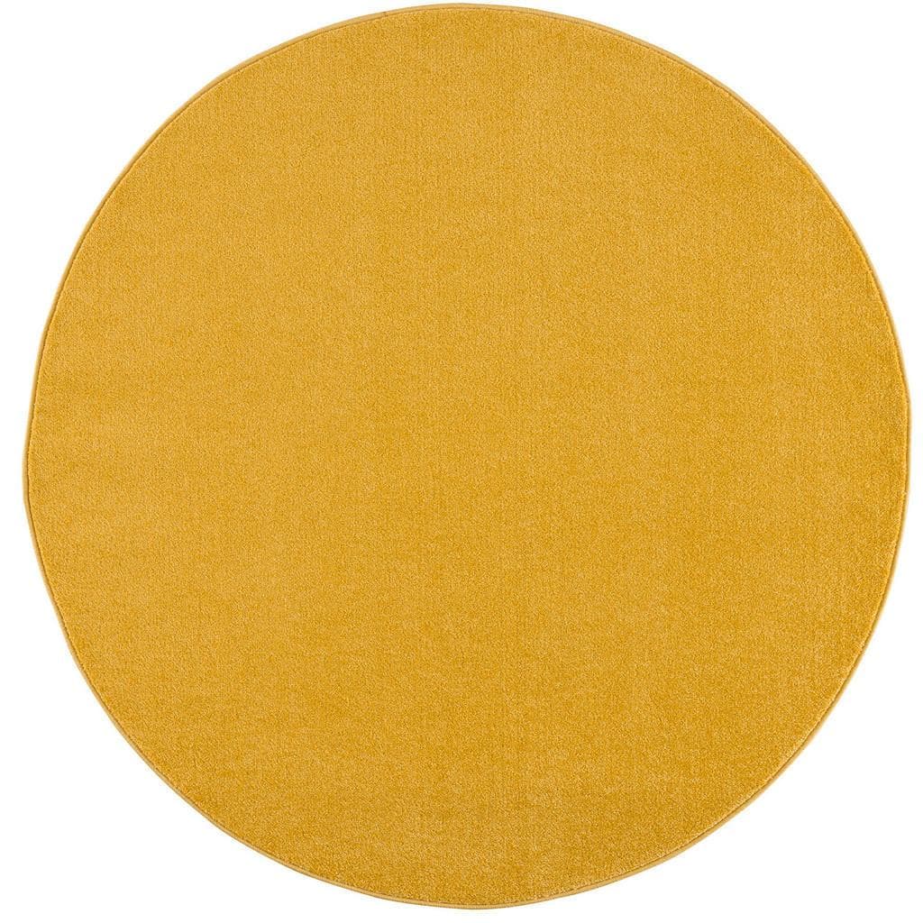 Sanat Teppich Uni Rund