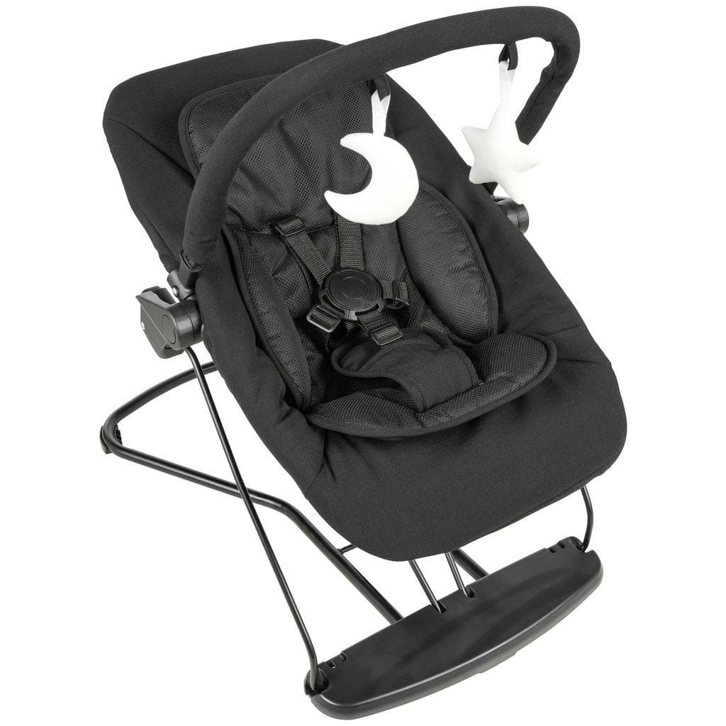 My Baby Lou Schaukelwippe Lunch Schwarz Babywippe