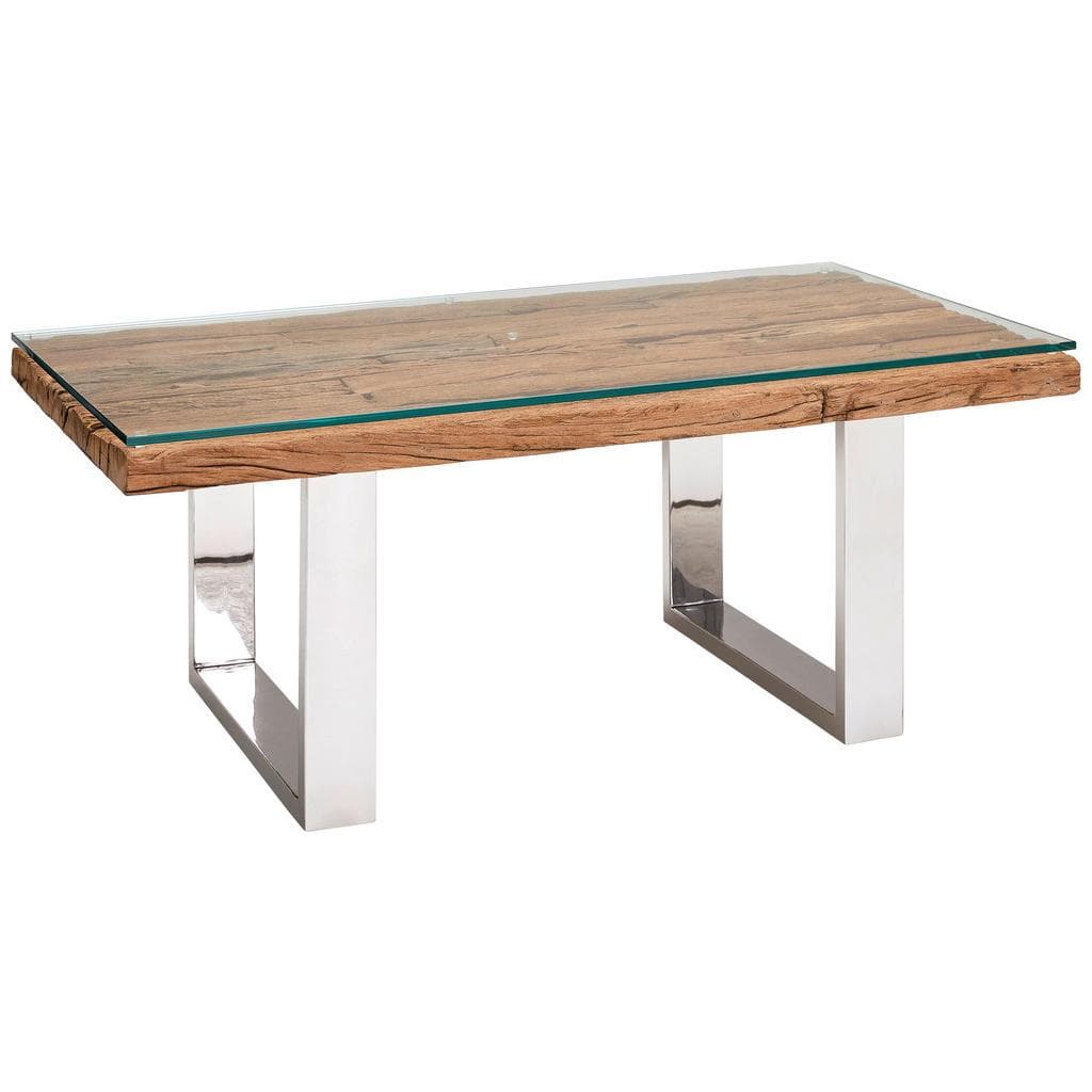 Livetastic Couchtisch Altholz Vollmassiv Natur