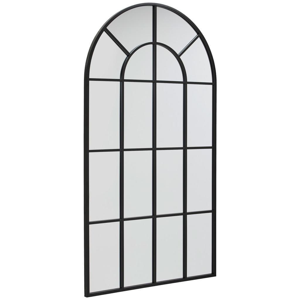 Mid.you Wandspiegel Schwarz Sprossen-Design