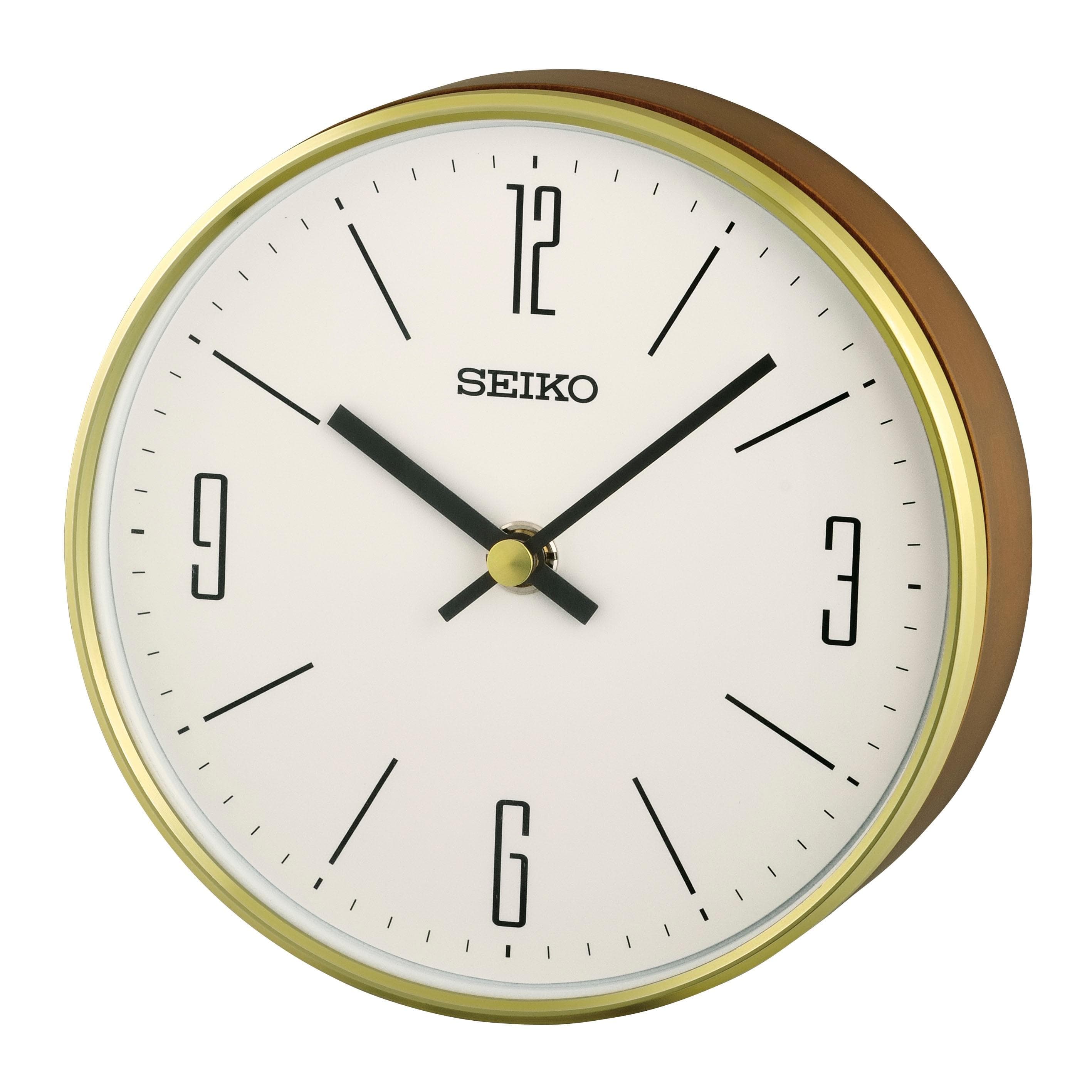 Seiko Tischuhr Braun Quarzuhr Wohnzimmer Esszimmer Arbeitszimmer Büro