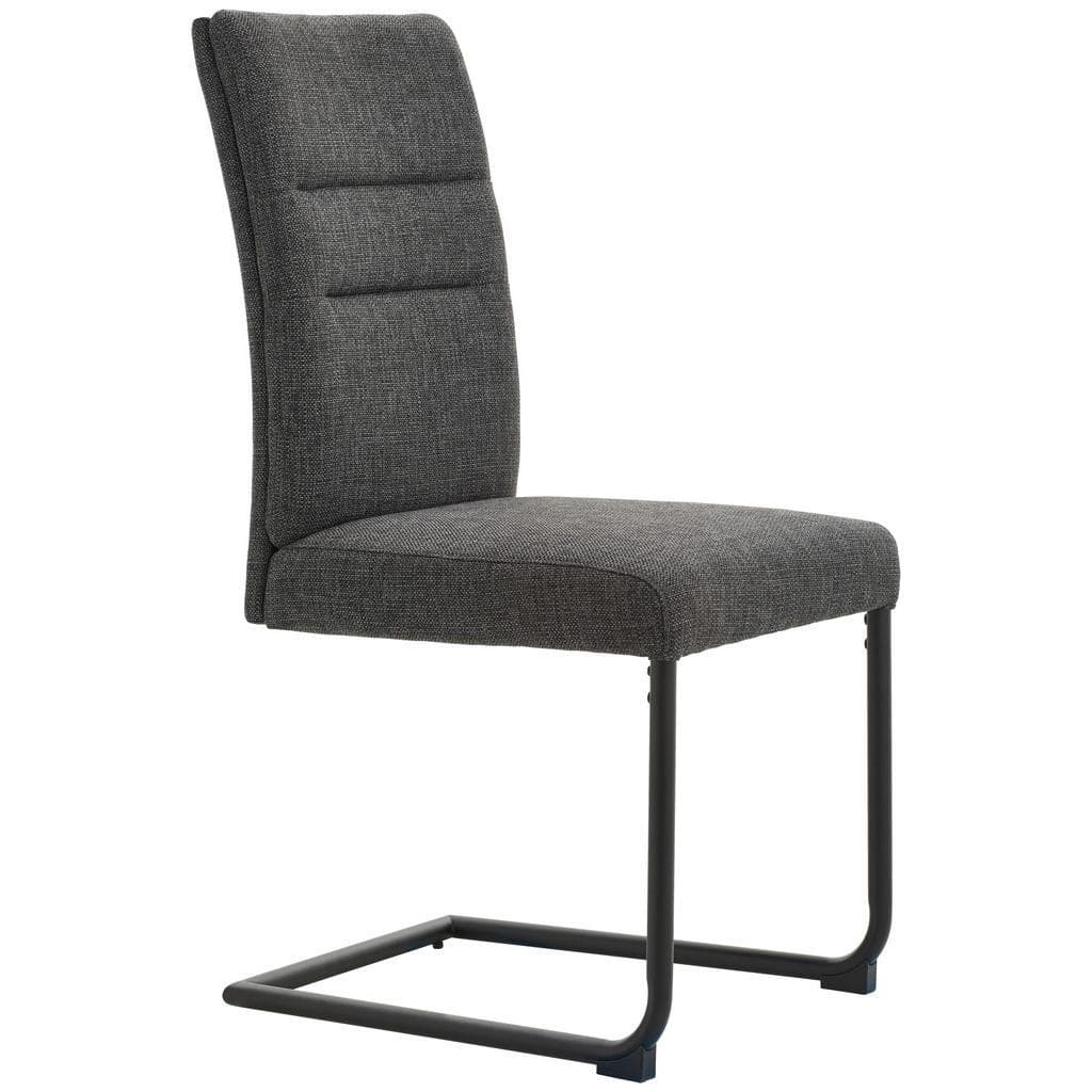 Novel Schwingstuhl Dunkelgrau C-Form Esszimmerstuhl