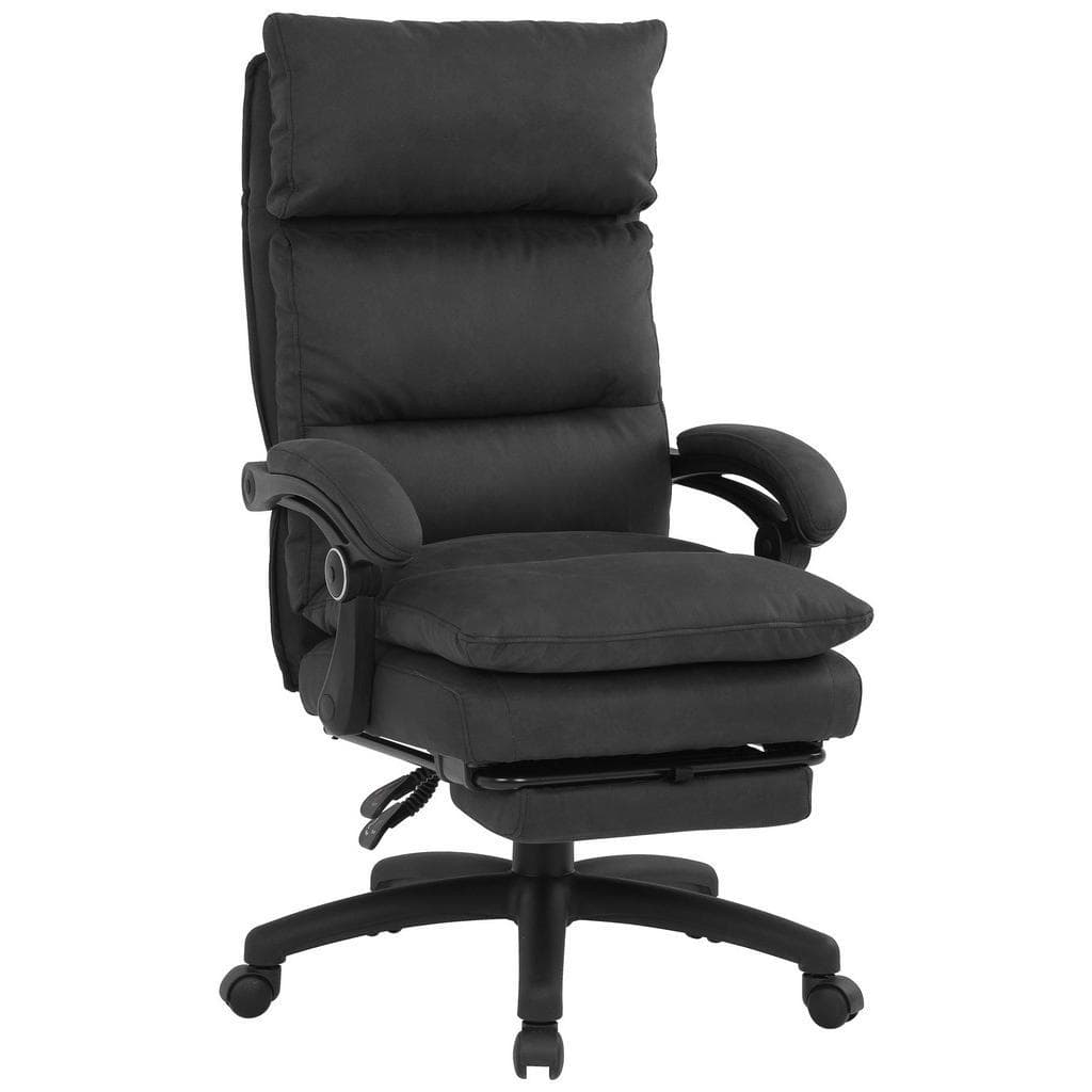 Venda Chefsessel Anthrazit Metall Kunststoff Textil Drehkreuz