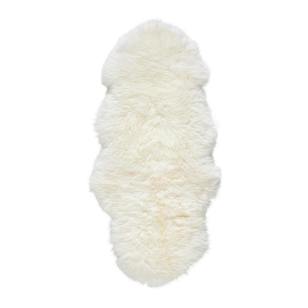 Linea Natura Schaffell Albany Teppich Weiß Tierform