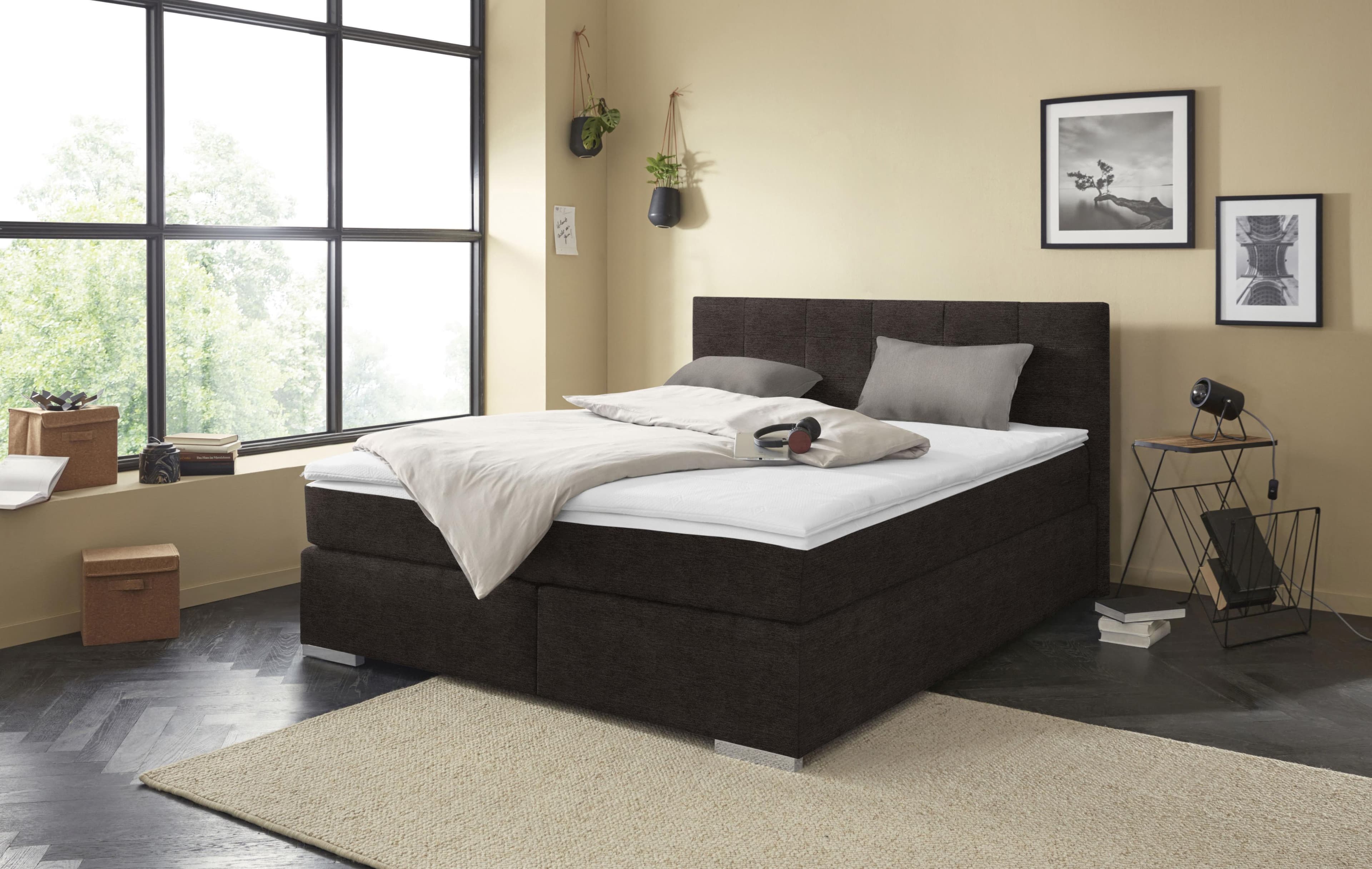 Luxuriöses Boxspringbett - mit oder ohne Matratze & Topper