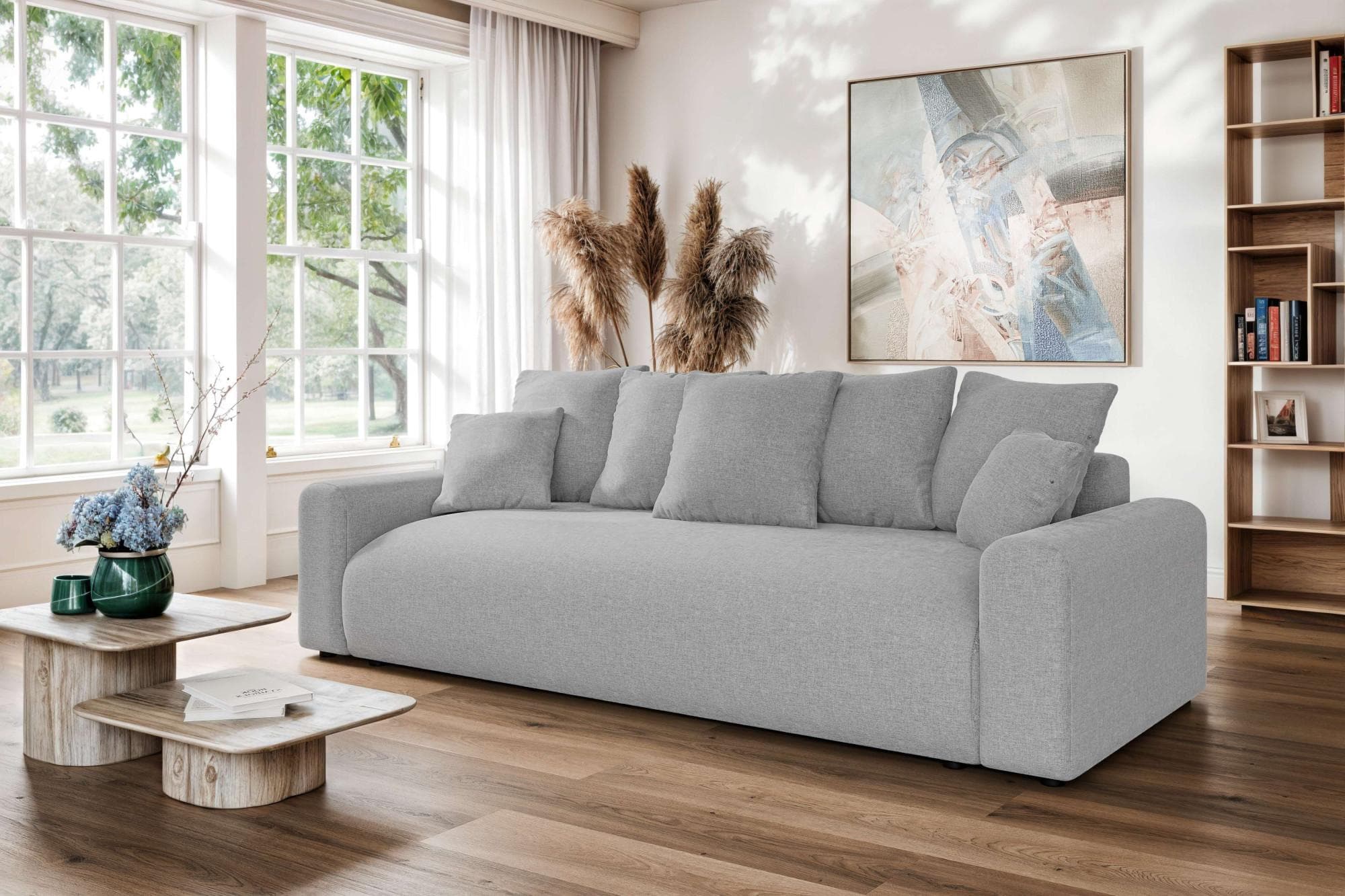 Big-Sofa HOME AFFAIRE Lakeside 3-Sitzer Schlafsofa Bettkasten