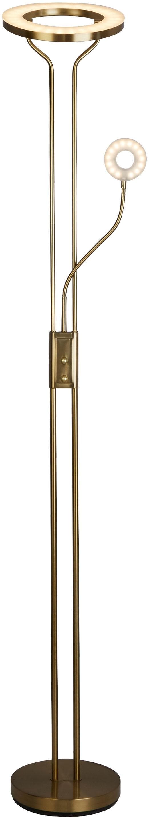 Searchlight Stehlampe Mother & Child LED Floor Lamp Messing