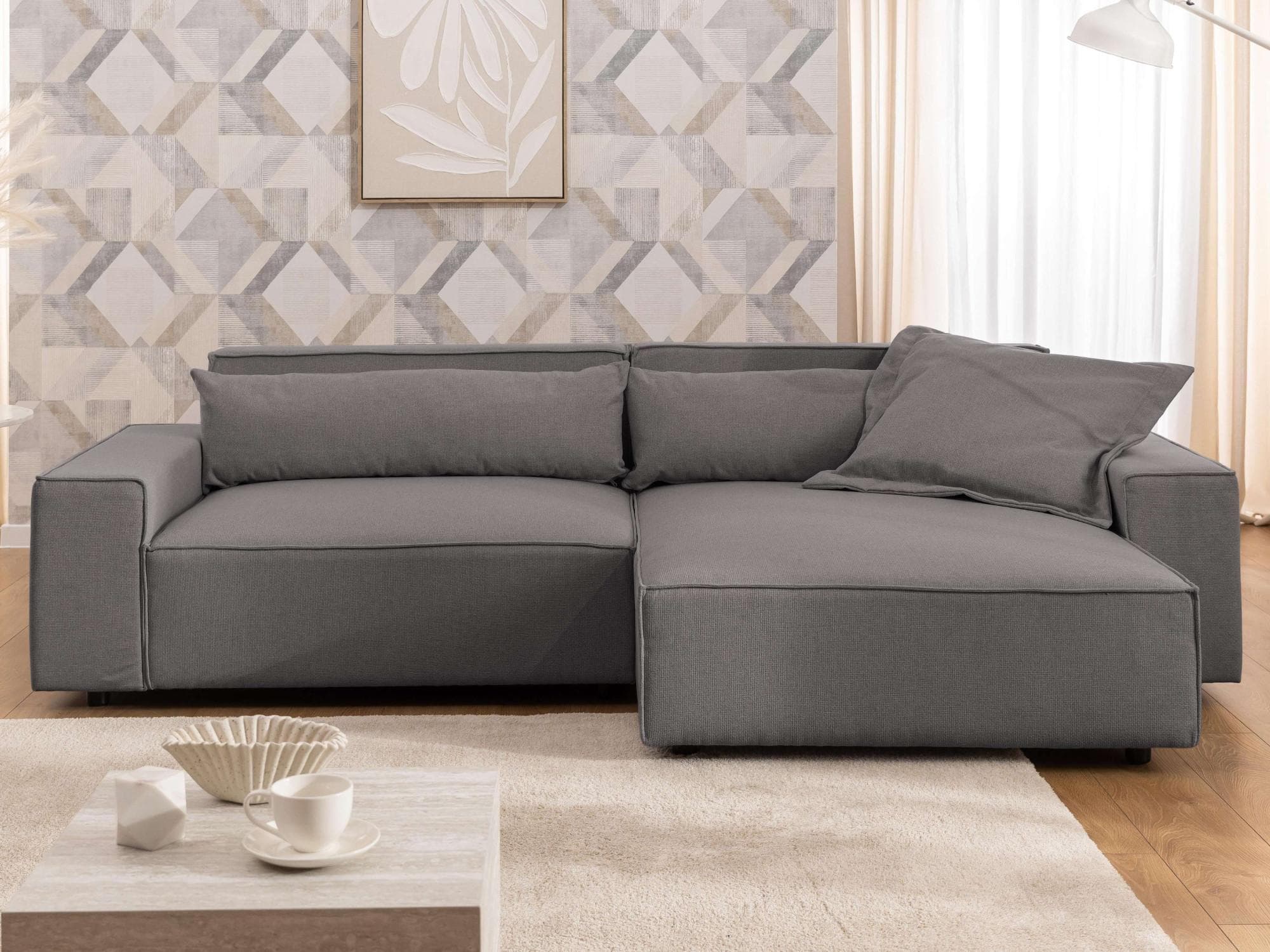 Ecksofa OTTO HOME "KINLEE" Design-Sofa mit Recamiere, 100% Polyester, modern und bequem