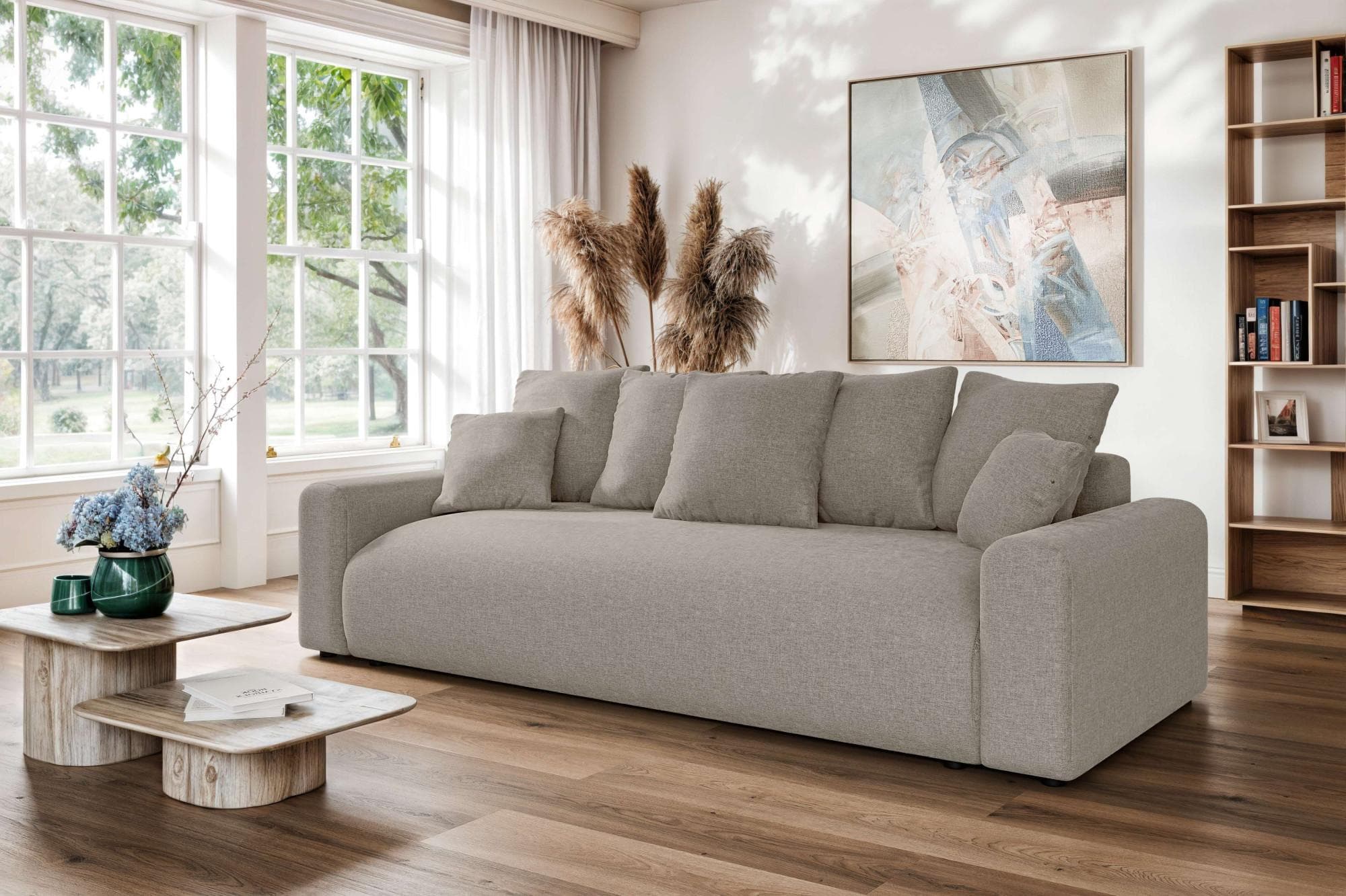 Big-Sofa HOME AFFAIRE Lakeside 3-Sitzer Schlafsofa mit Bettkasten