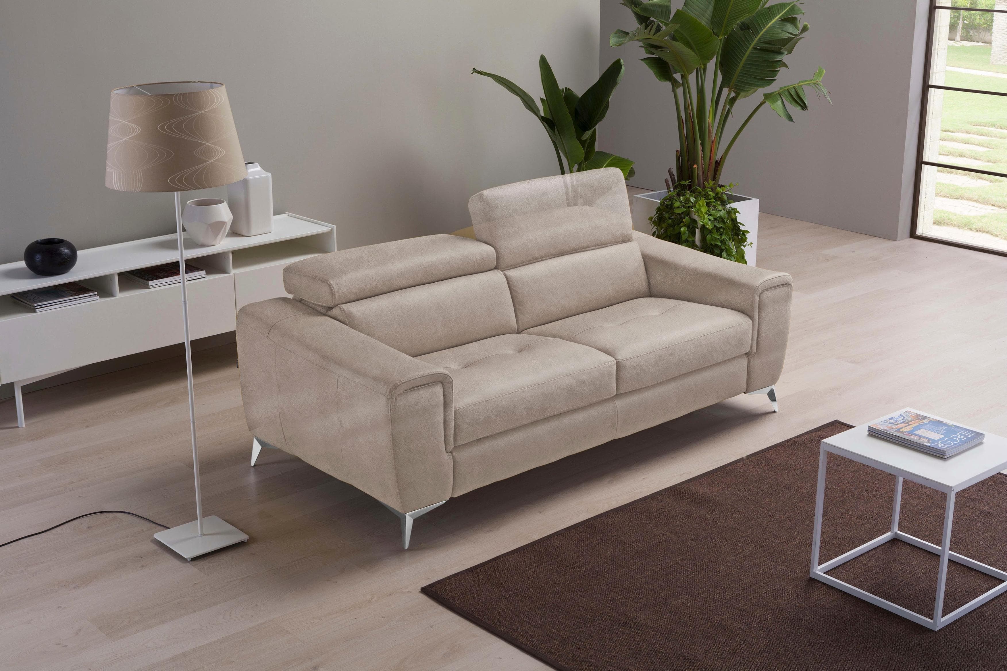 Luxuriöses Design-Loungesofa in Grau