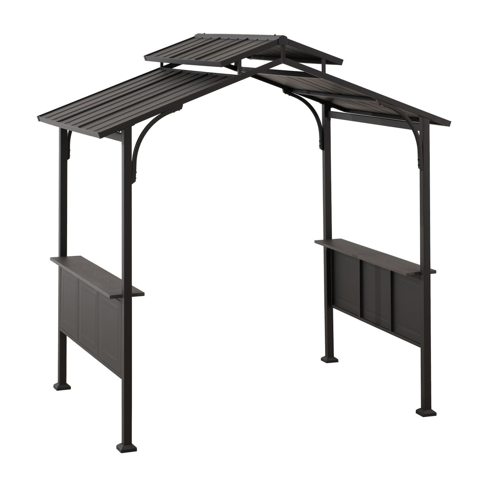 Sunjoy Stahl Grill Pavillon Gazebo ASPE 152cm x 244cm, schwarz