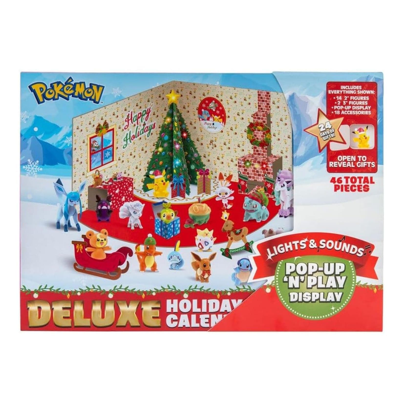 Jazwares Pokémon Holiday de Luxe Adventskalender 24 Türchen