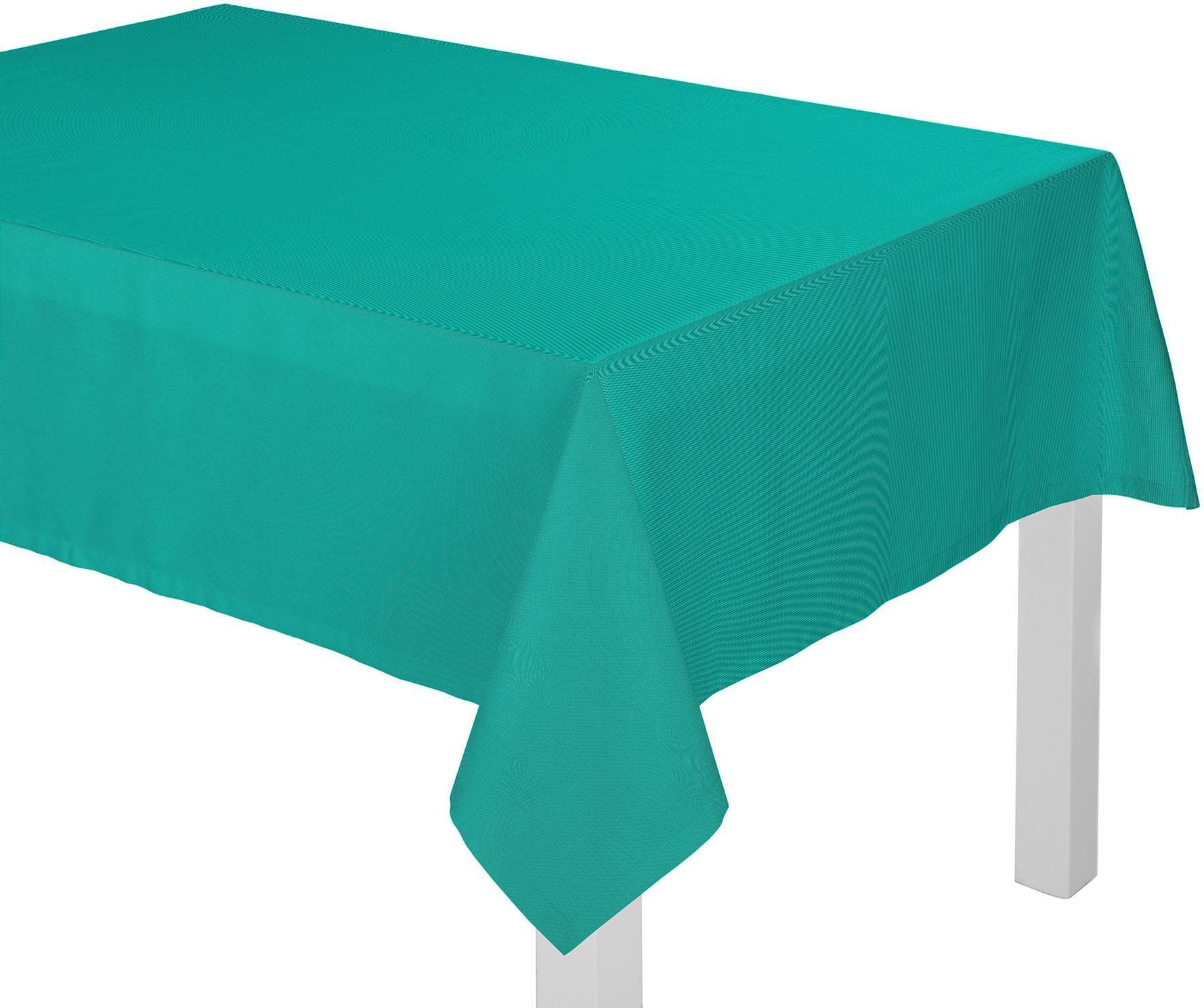 Tischdecke ADAM Uni Collection Light 145 cm Bio-Baumwolle Blau