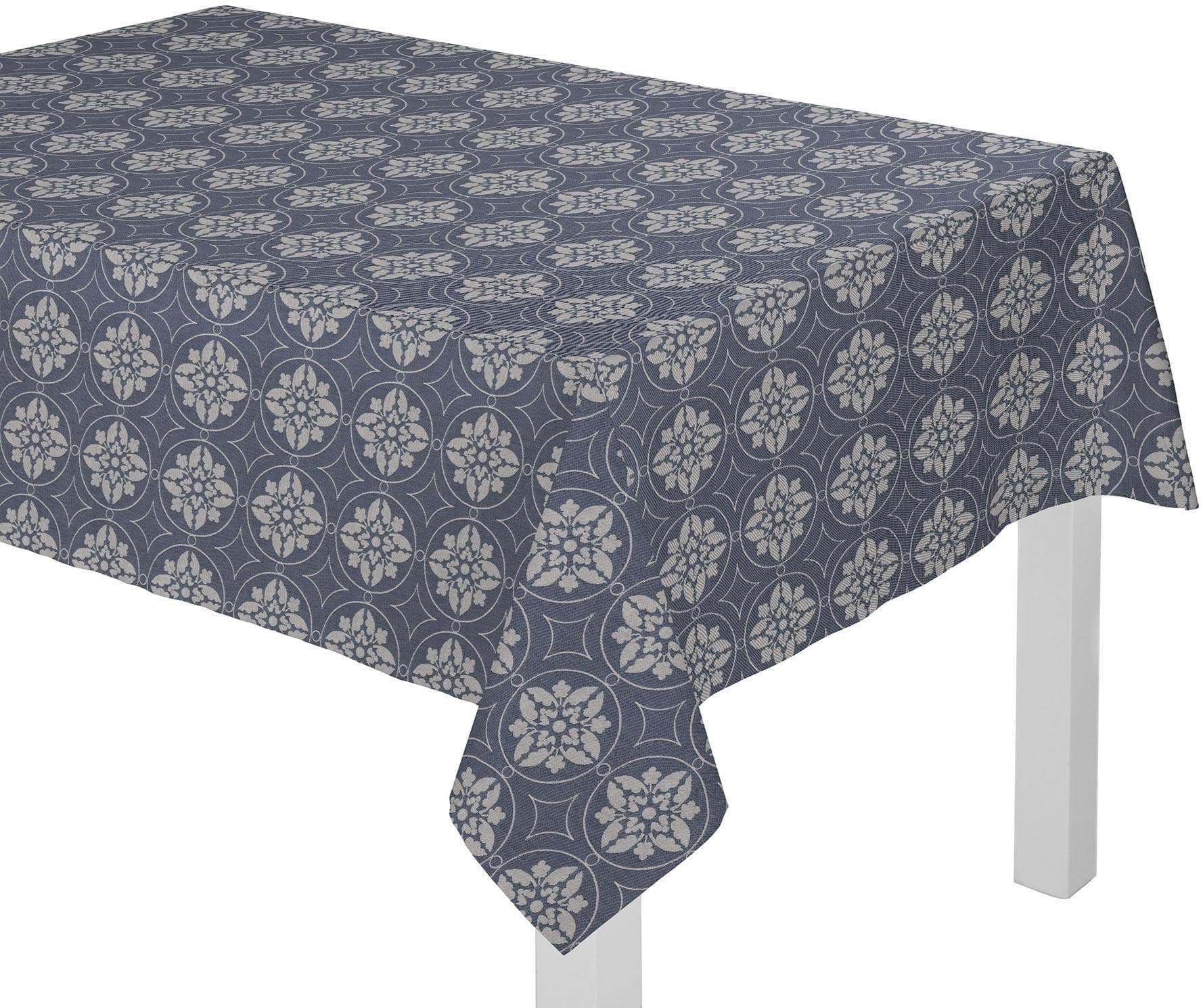 Tischdecke ADAM Romantic Puligny Jacquardmuster 190x145cm Bio-Baumwolle