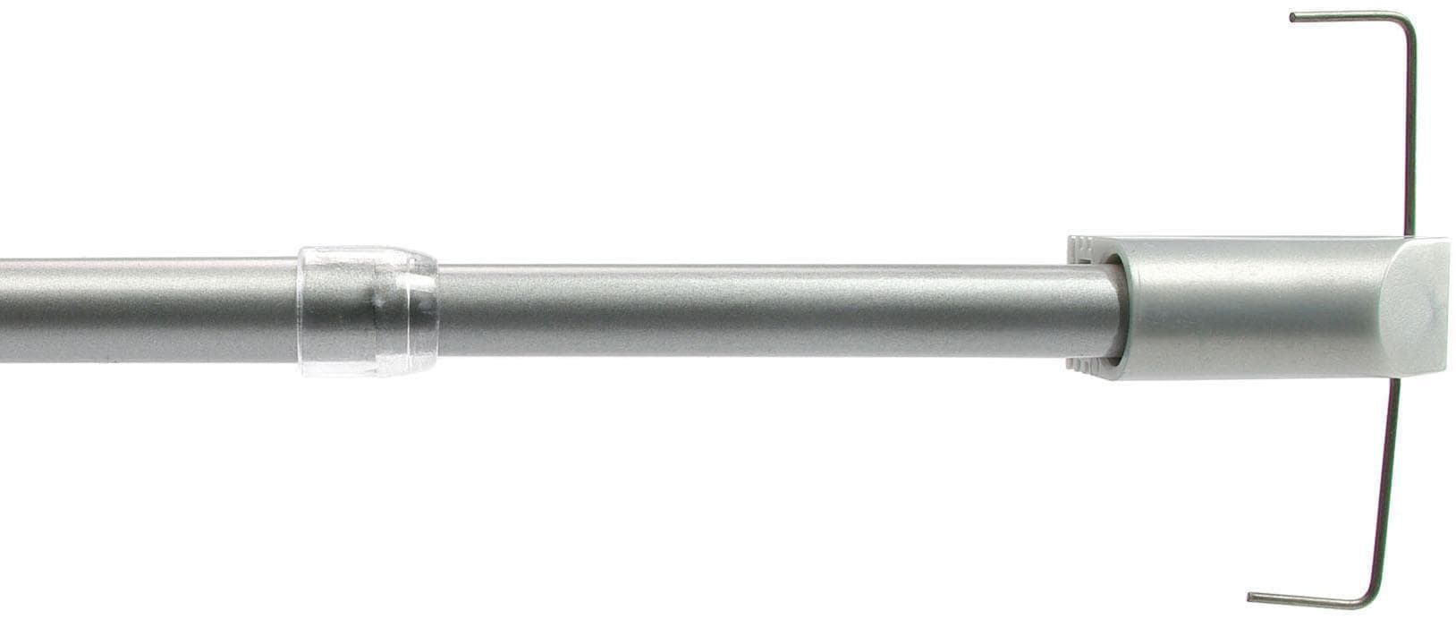 LIEDECO Scheibenstange Klemmfix Silber 12mm Teleskop