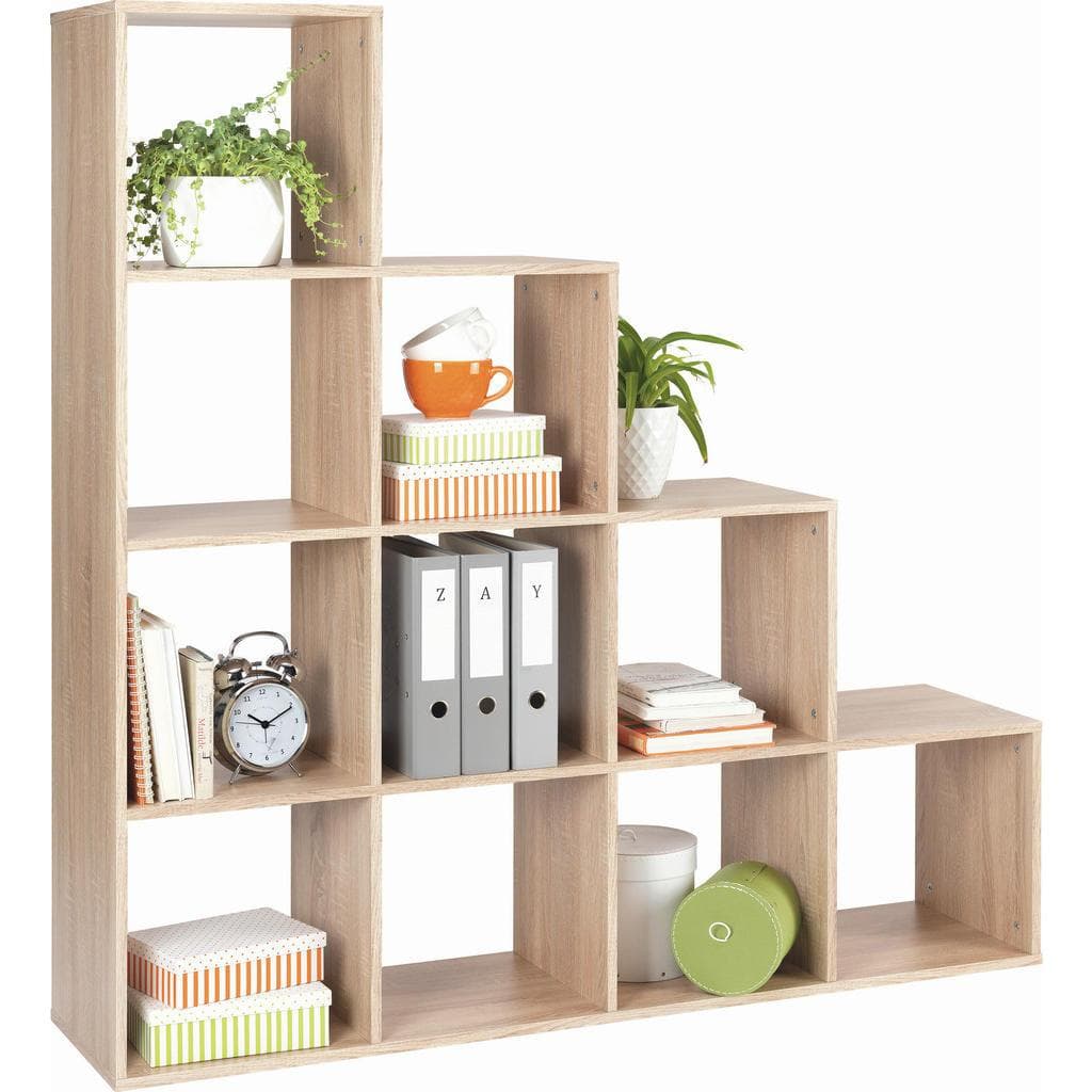 Modernes Regalelement aus Holzwerkstoff in Sanremo-Eiche