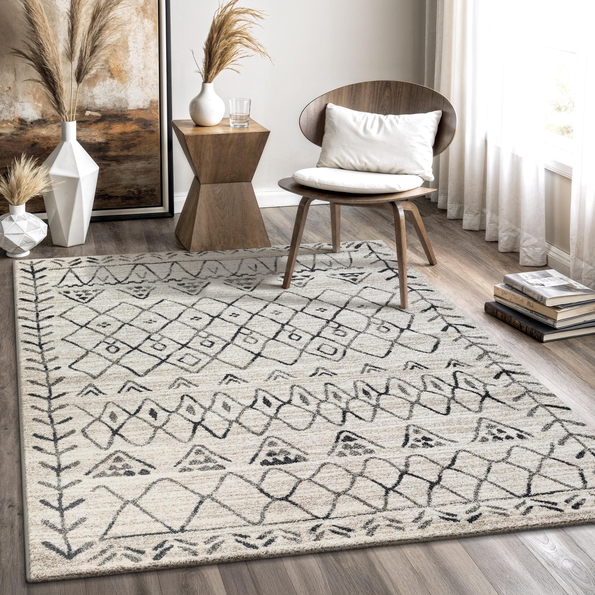 Sanat Teppich Boho 8200 Kurzflor 10 mm
