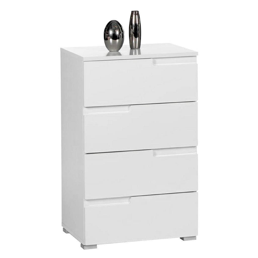 Hochglanz-Kommode in Weiß | 6 Ausführungen | Schubladenkommode