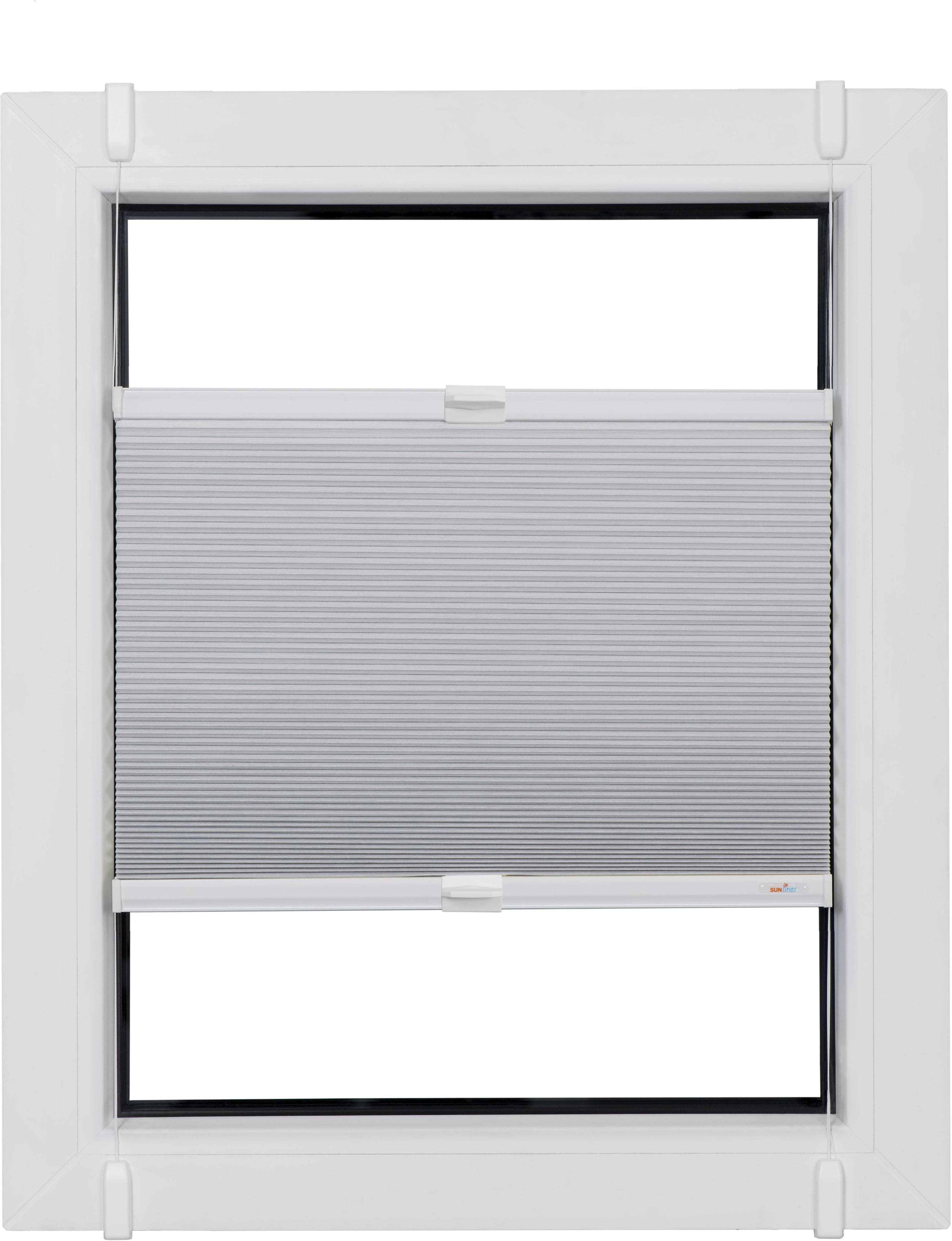sunlines Plissee Start-up Style Honeycomb Weiß Klemmfix