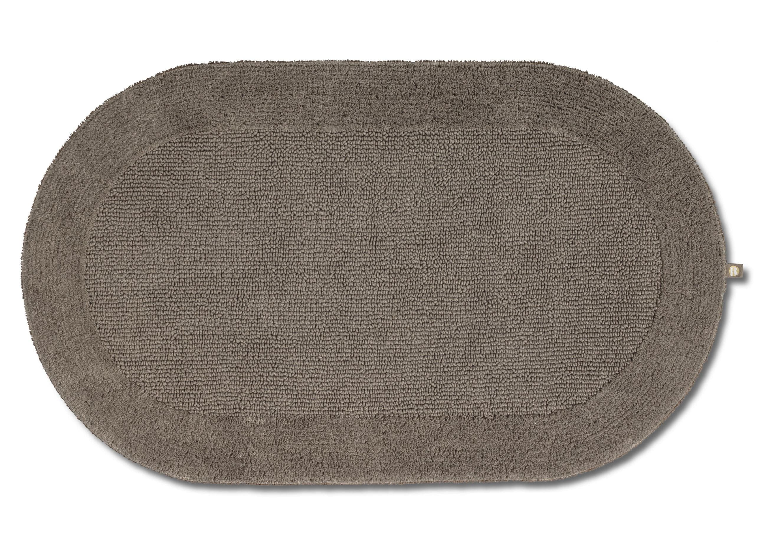 Badematte RHOMTUFT EXQUISIT Taupe Baumwolle