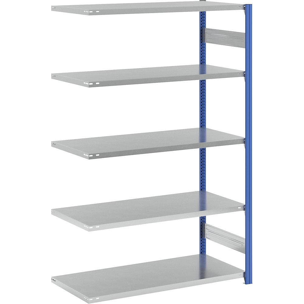 eurokraft pro Steckregal einseitig blau/grau Stahl