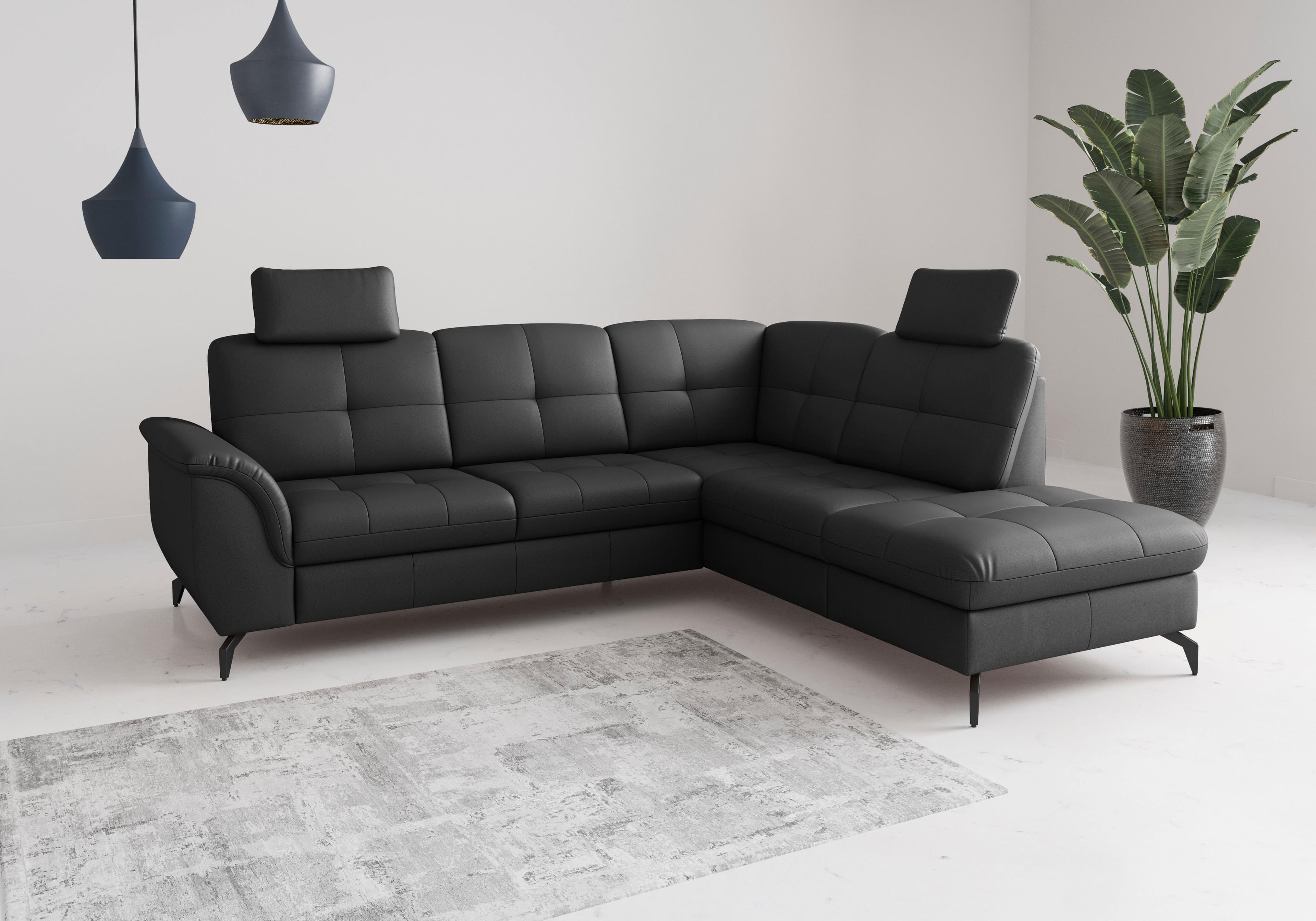Sit & More Ecksofa Zora Schwarz