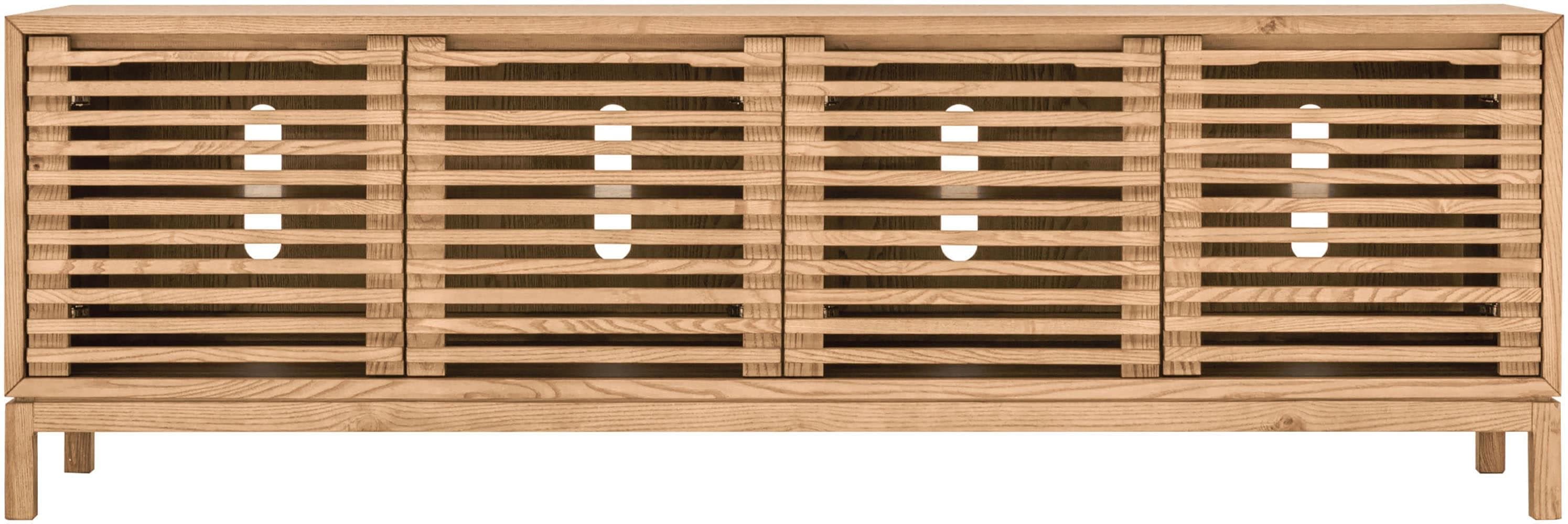 ANDAS Tanner 4-türige Medienkonsole aus Eschenholz, natur