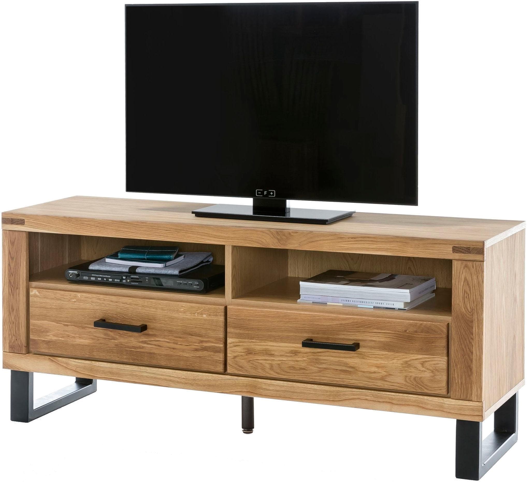 HOME AFFAIRE Lowboard Eiche Industriestil mit Schubladen