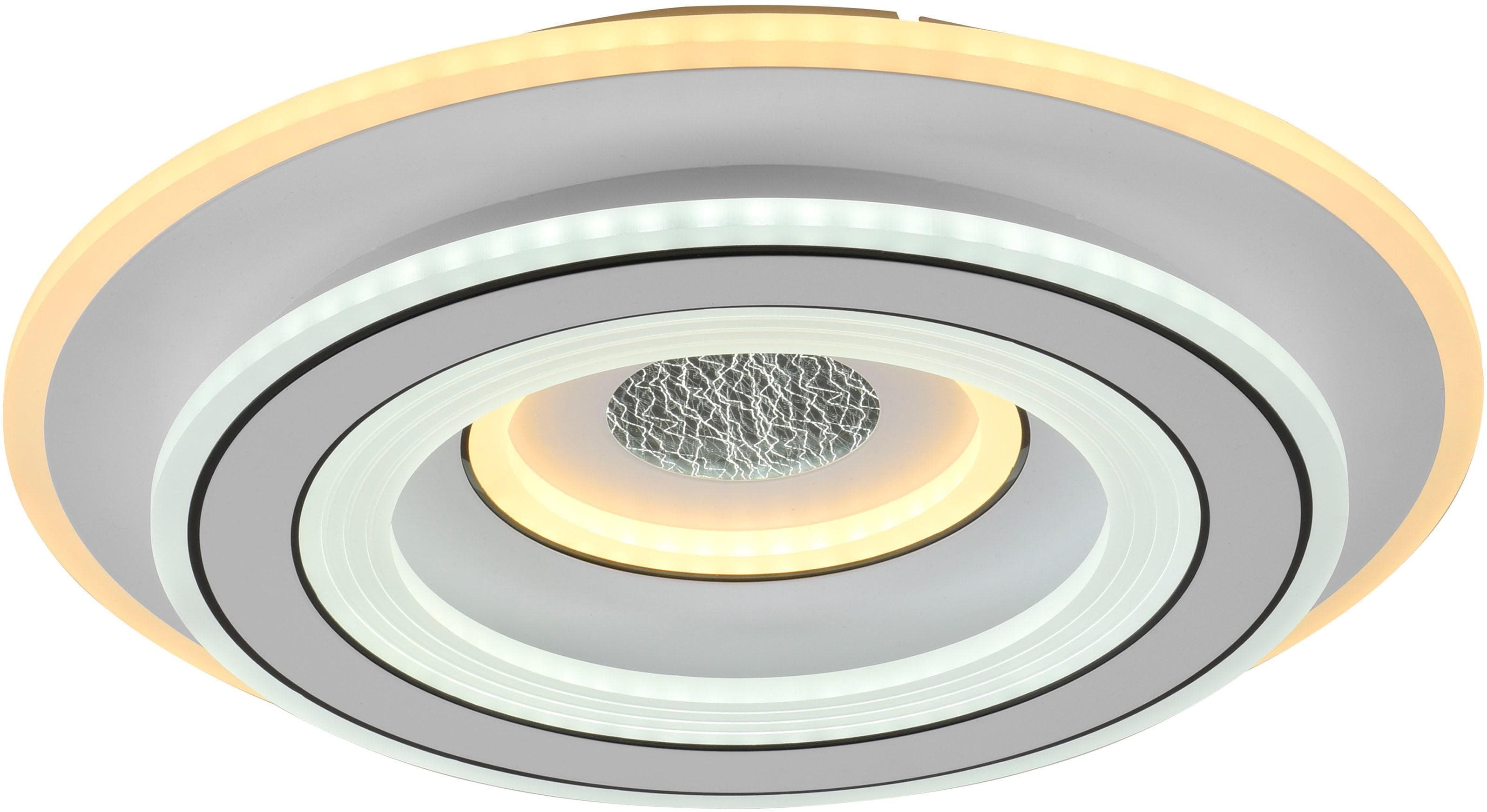 JUST LIGHT Deckenleuchte TOLAGO Weiß LED Dimmbar Fernbedienung