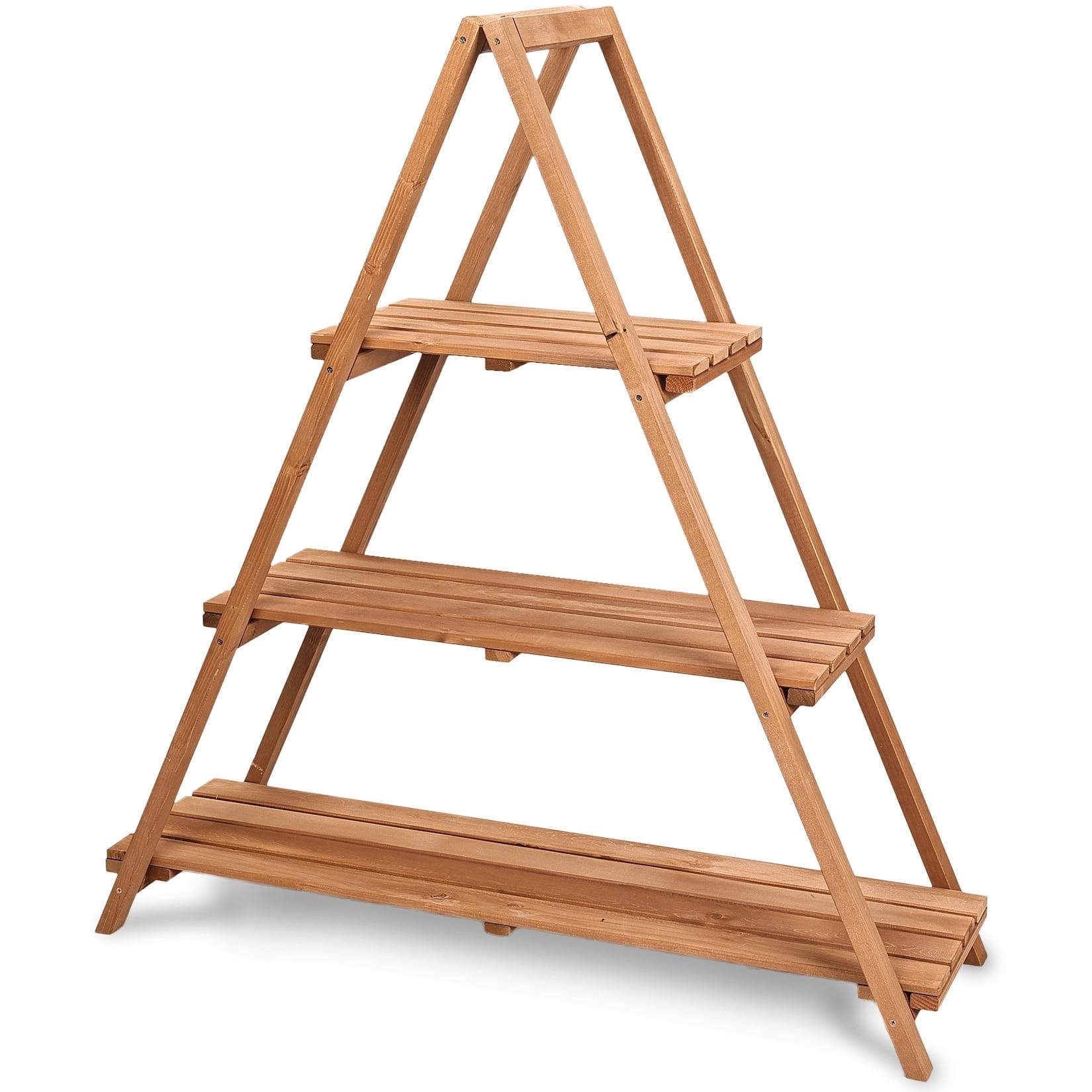 needs&wants® Blumenständer: Wetterfestes Pflanzenregal aus Tannenholz