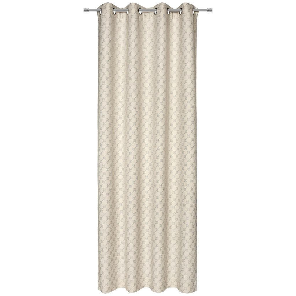 JOOP! Vorhang J! Allover Beige mit Kornblumenmuster und Ösen