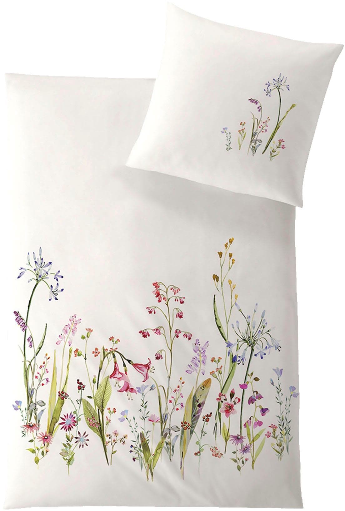 HEFEL Wendebettwäsche 155x220 cm Weiß Lyocell TENCEL