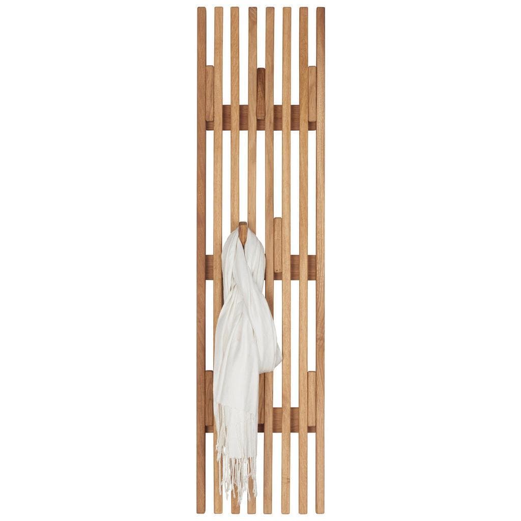 Linea Natura Garderobenpaneel Eiche Massiv 8 Haken