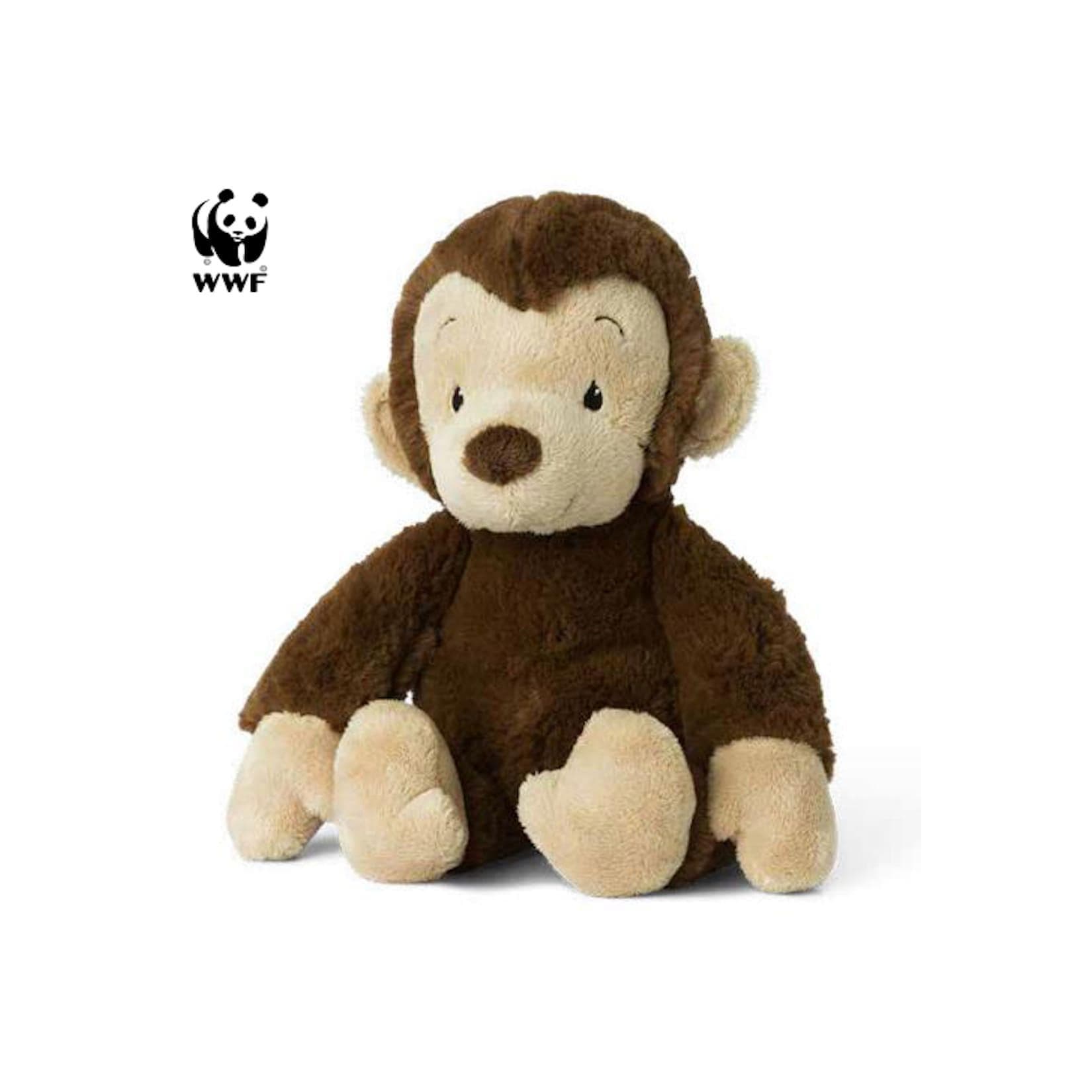 WWF Mago Äffchen Plüschtier 29cm braun Kleinkindserie