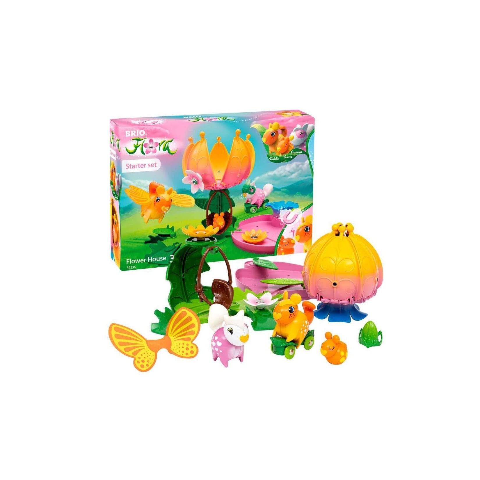 BRIO® Spielwelt BRIO Flora Starter-Set Blumenhaus 19-tlg