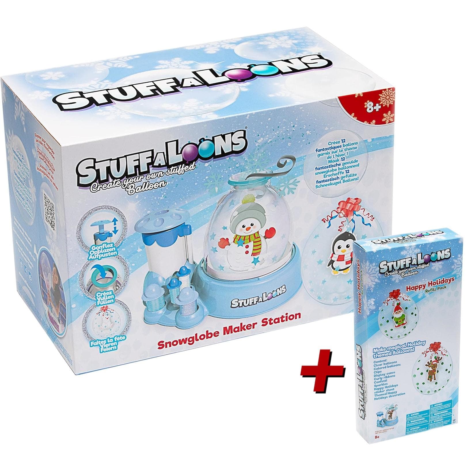 BOTI Stuffaloons Schneekugel Station + Holiday Refill Pack – Bundle ab 8 Jahren