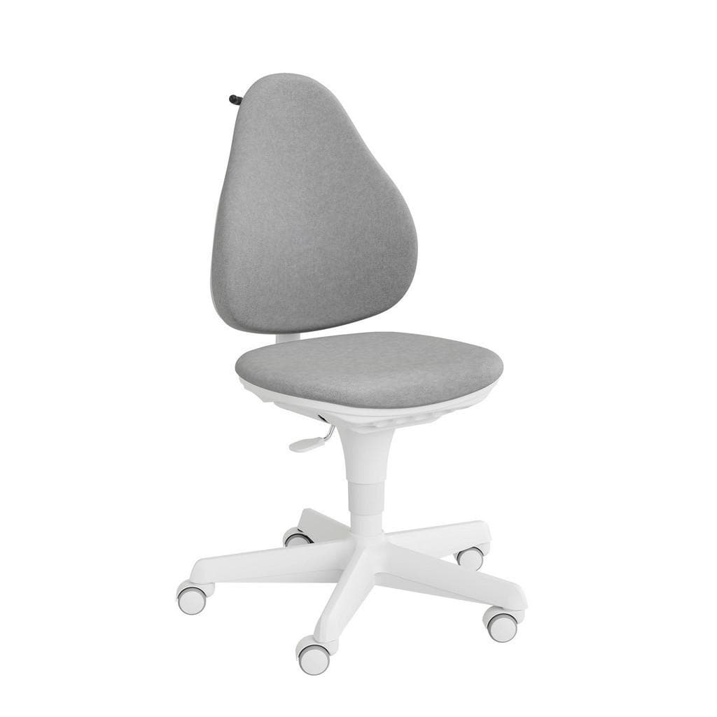 Paidi Jugenddrehstuhl Jooki Grau/Weiß Stoff Drehkreuz 360°