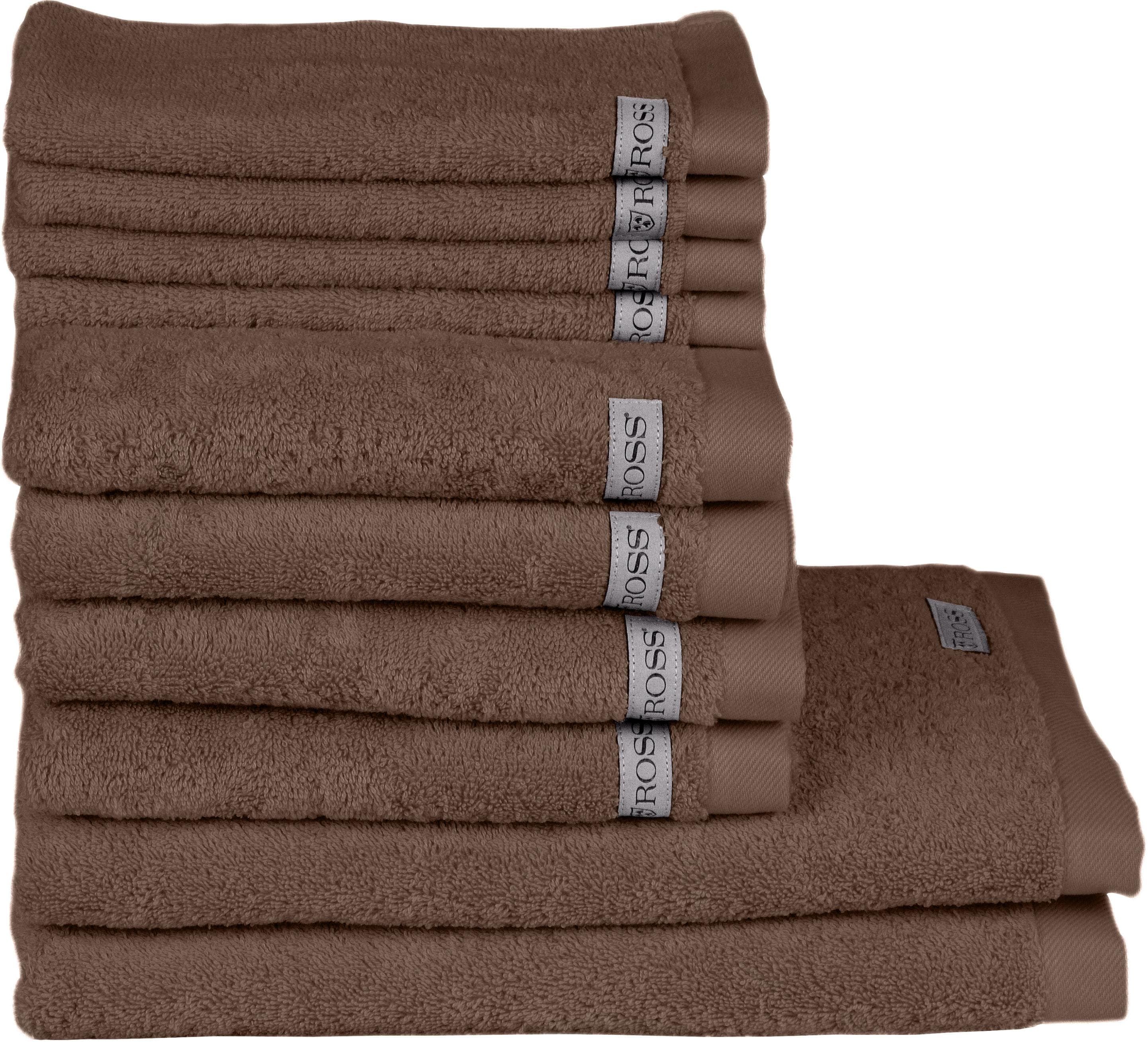 ROSS Handtuch Set Sinfonie Taupe Frottier 100% Baumwolle