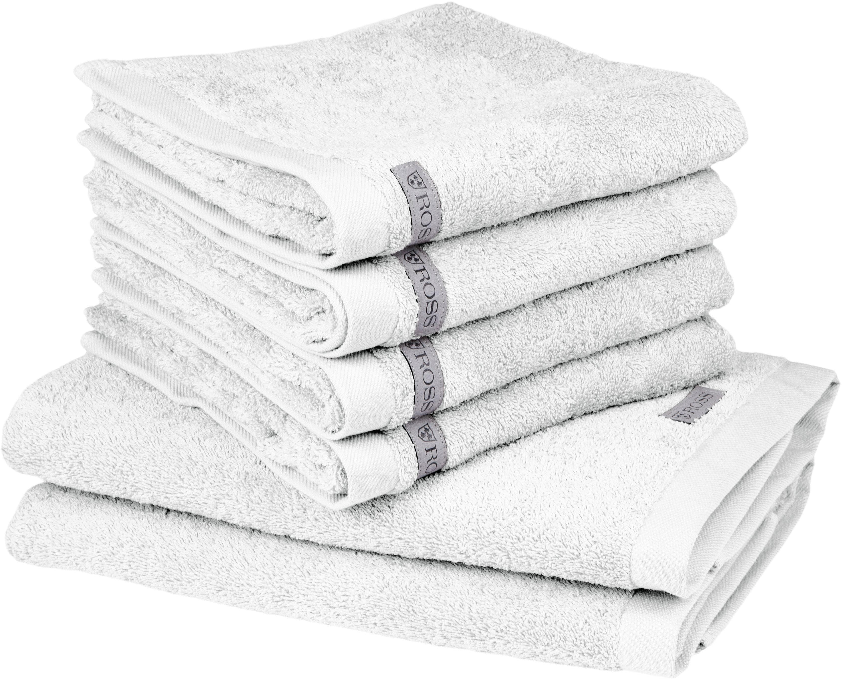 Handtuch Set ROSS Sinfonie Weiß Frottier 100% Baumwolle