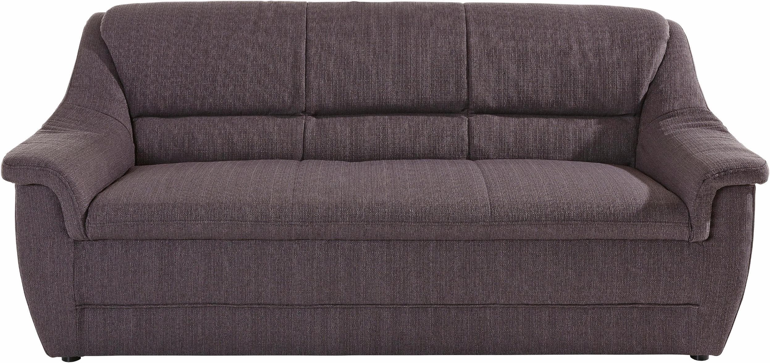 DOMO COLLECTION Lale 3-Sitzer Sofa Braun Microfaser
