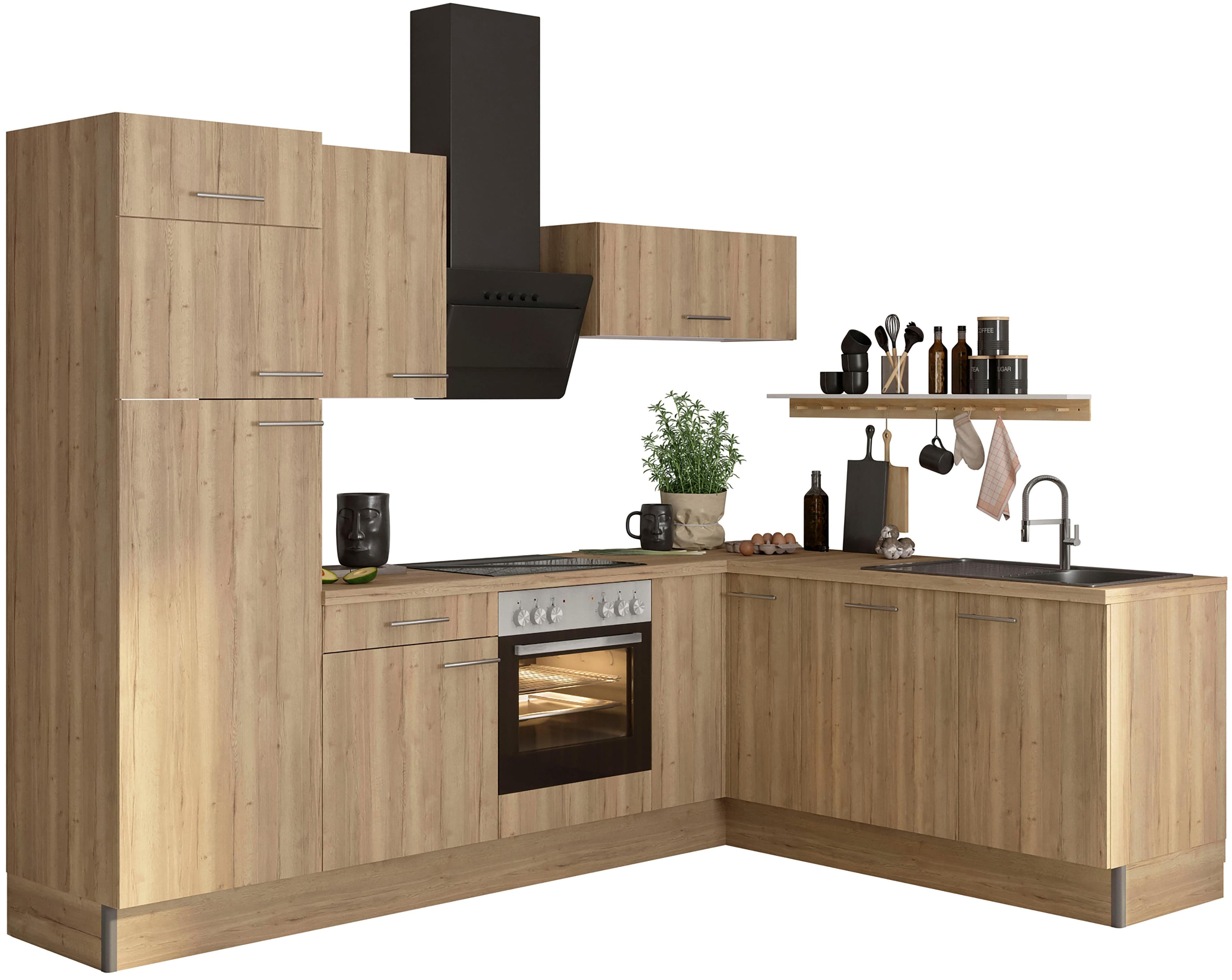 Küche OPTIFIT Klara Wildeichefarben 270x200 cm