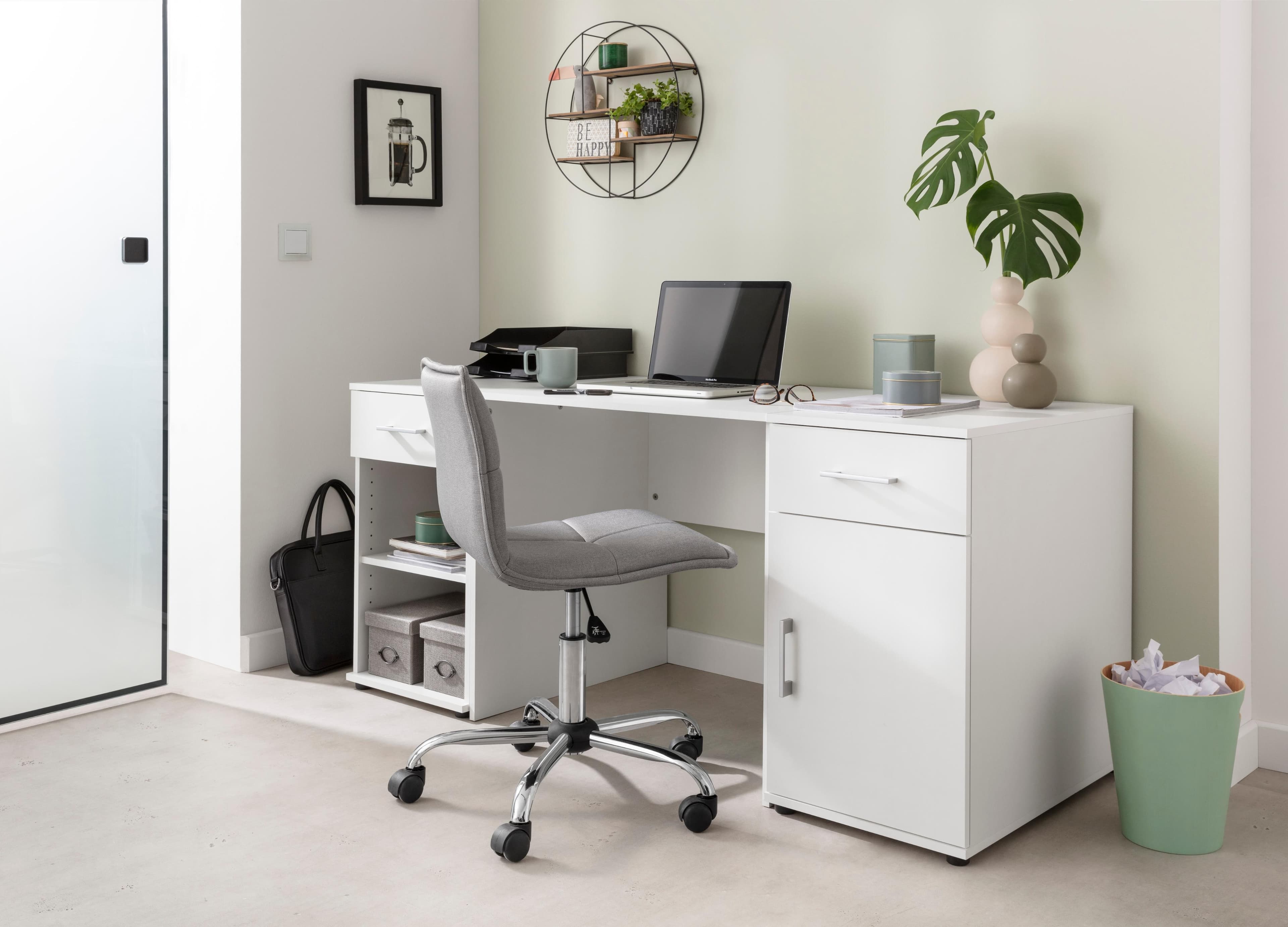 VOGL Modila Büromöbel-Set Weiß mit 2 Rollcontainern