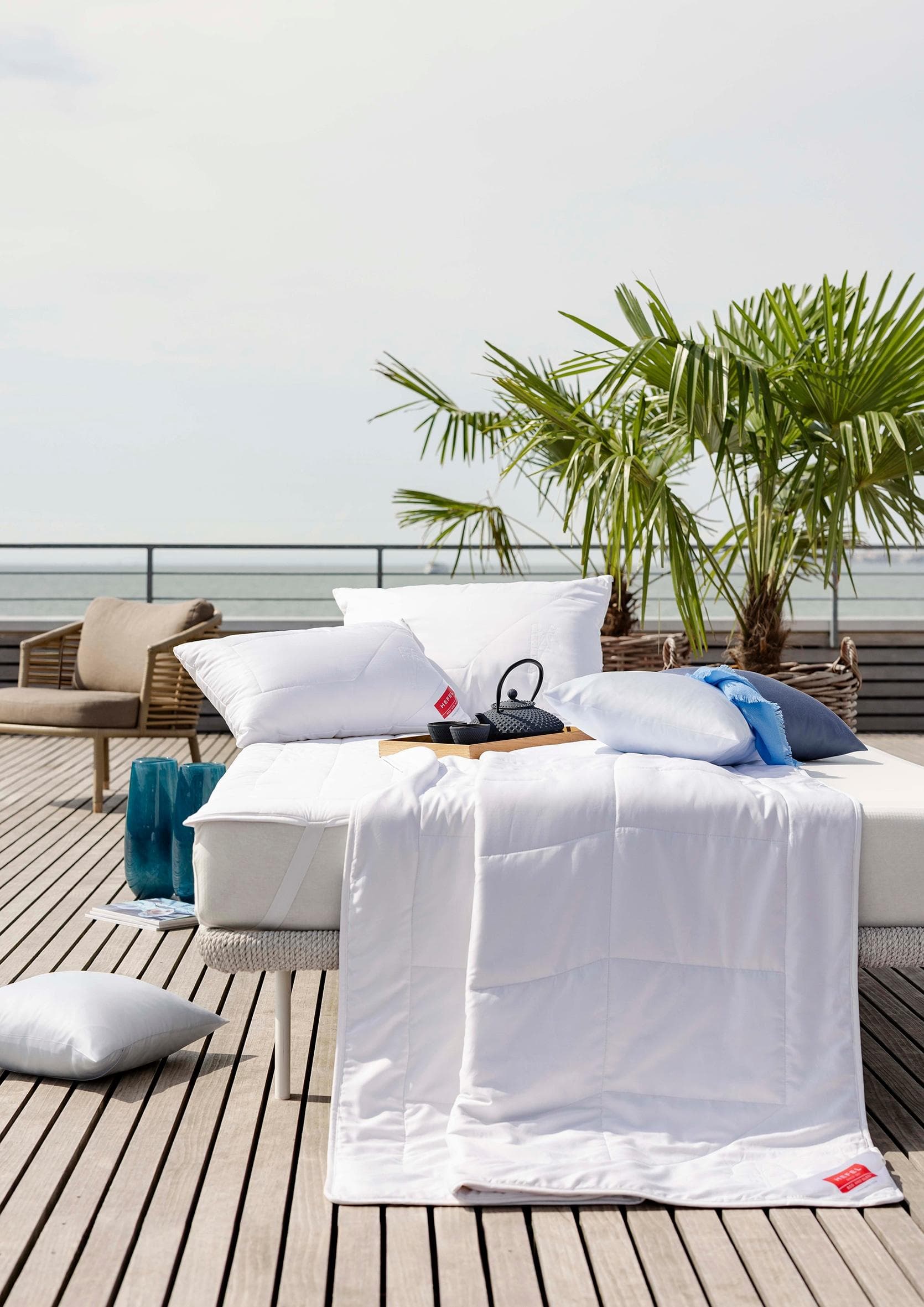 Hefel Naturfaserbettdecke Wellness Retreat Weiß