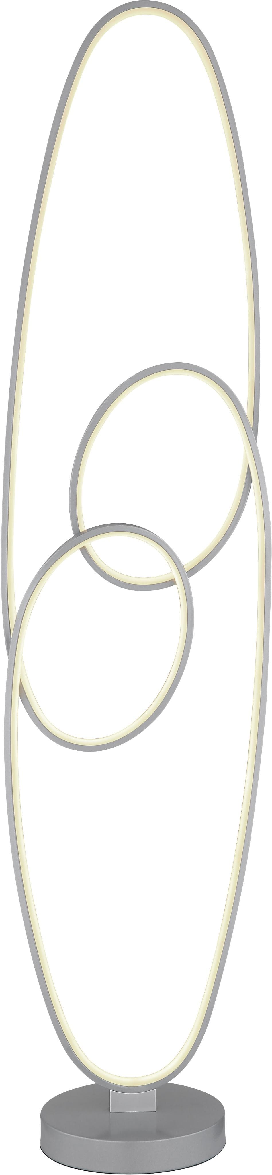 GLOBO LIGHTING LED Stehlampe SPIRA Silberfarben Matt