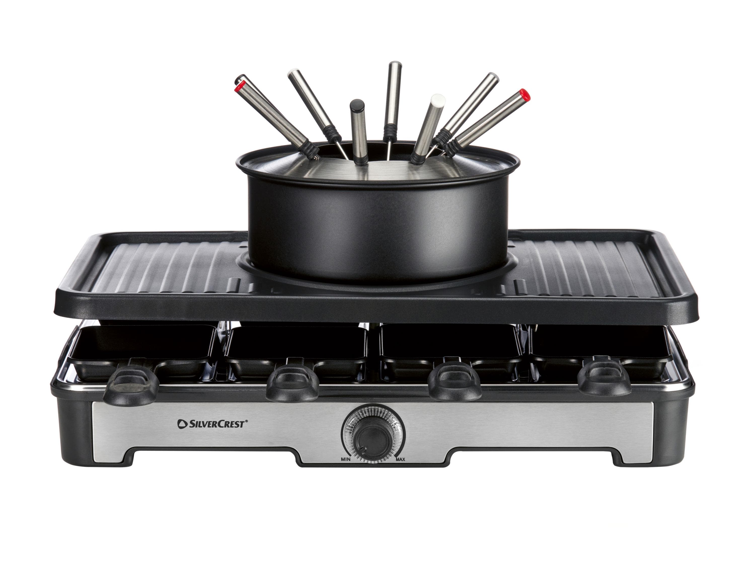 SILVERCREST® Premium-Fondue-Raclettegrill-Kombination SRGF 1400 A3