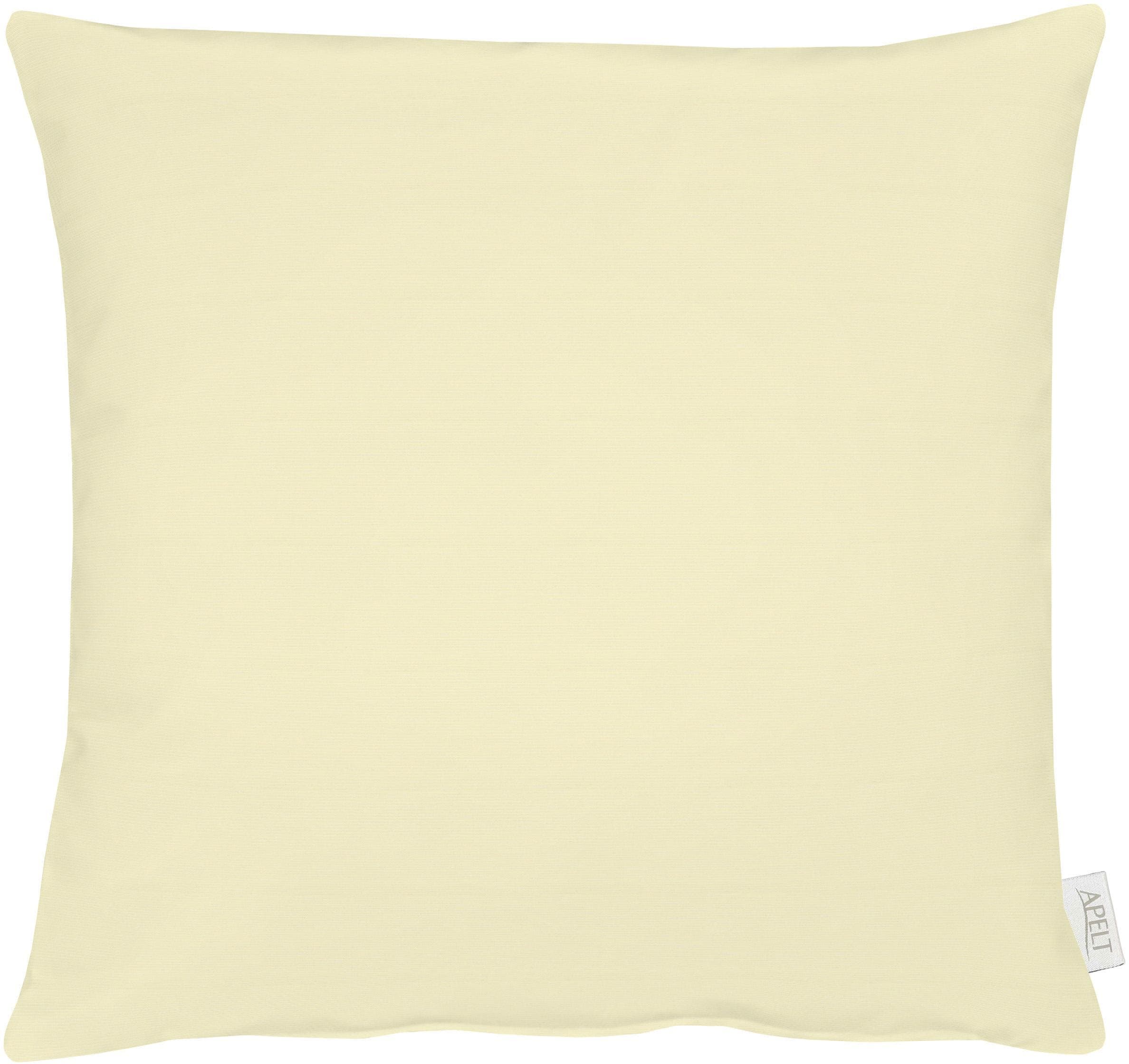 Dekokissen APELT "4362 Rips Uni" Beige 51x51 cm Mischgewebe